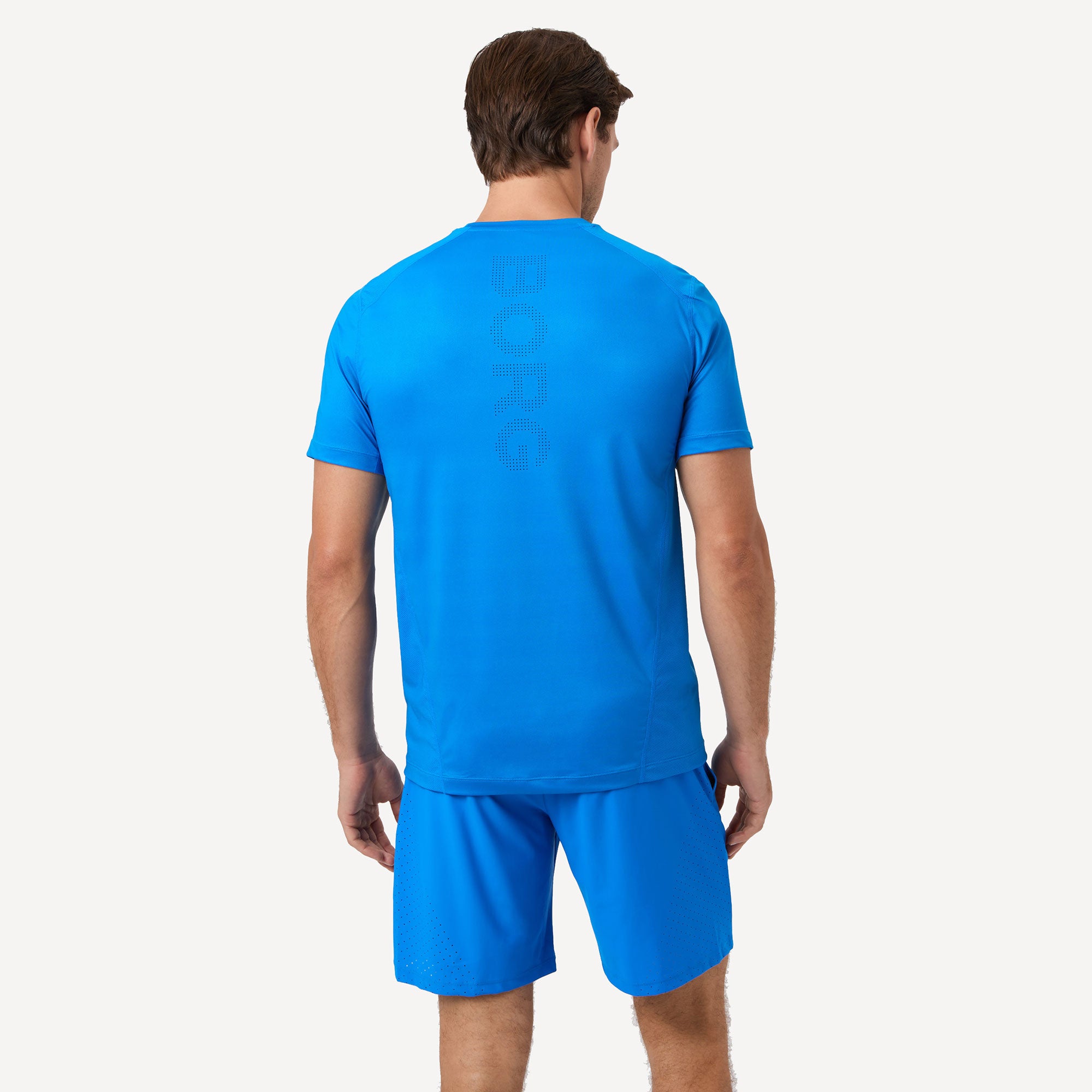 Björn Borg Ace Men's Mesh Panel Tennis Shirt - Blue (2)