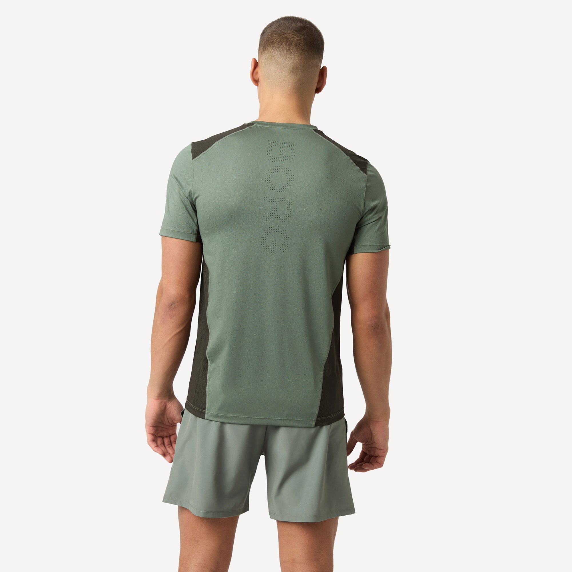 Björn Borg Ace Men's Mesh Panel Tennis Shirt - Green (2)