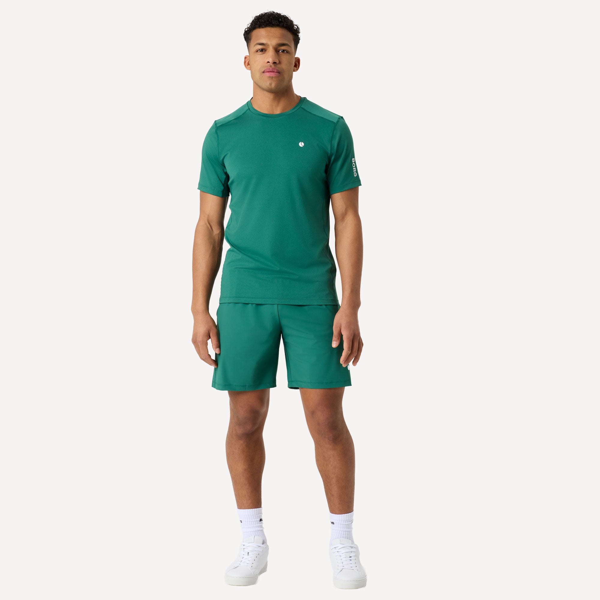 Björn Borg Ace Men's Mesh Panel Tennis Shirt - Green (3)