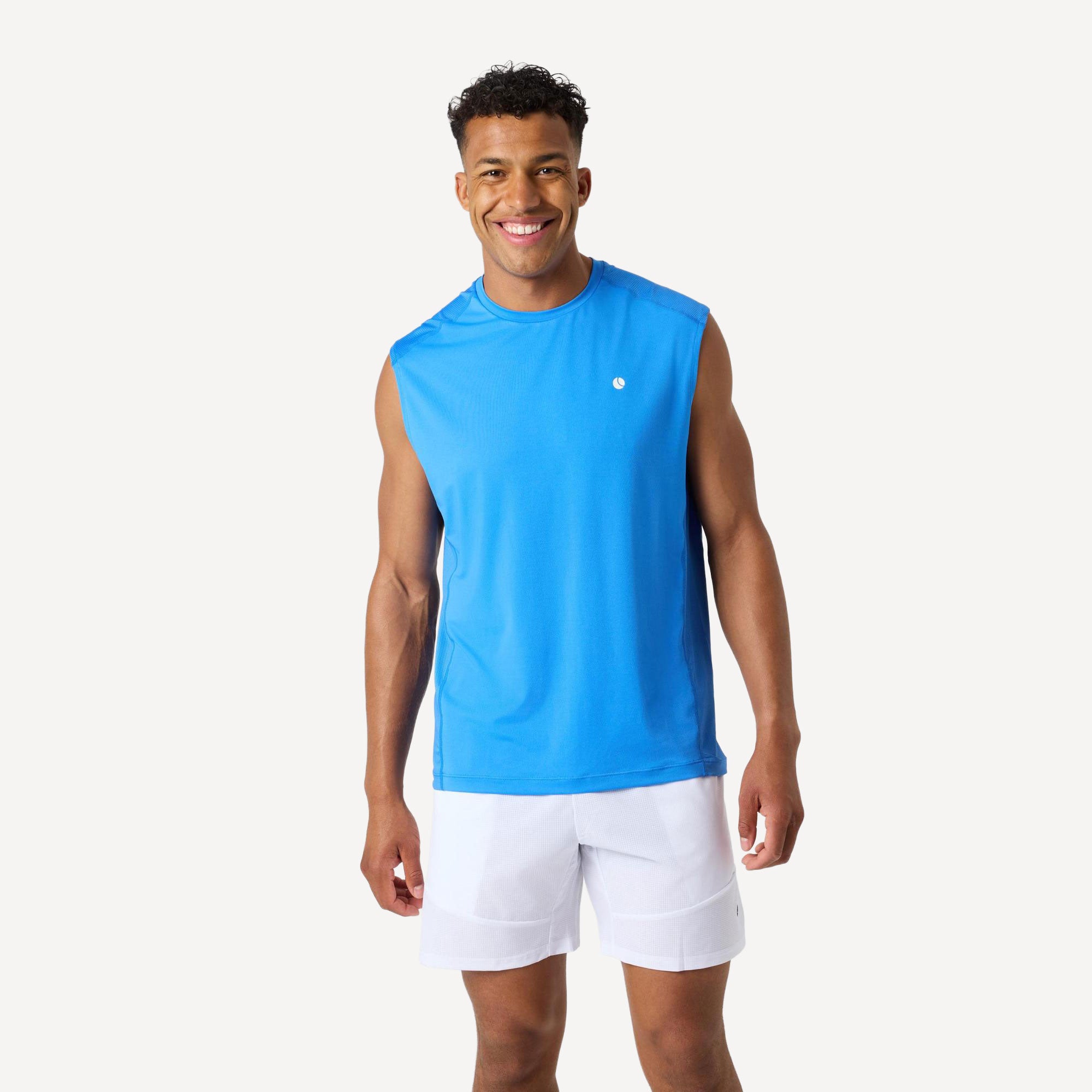 Björn Borg Ace Men's Mesh Panel Tennis Tank - Blue (1)