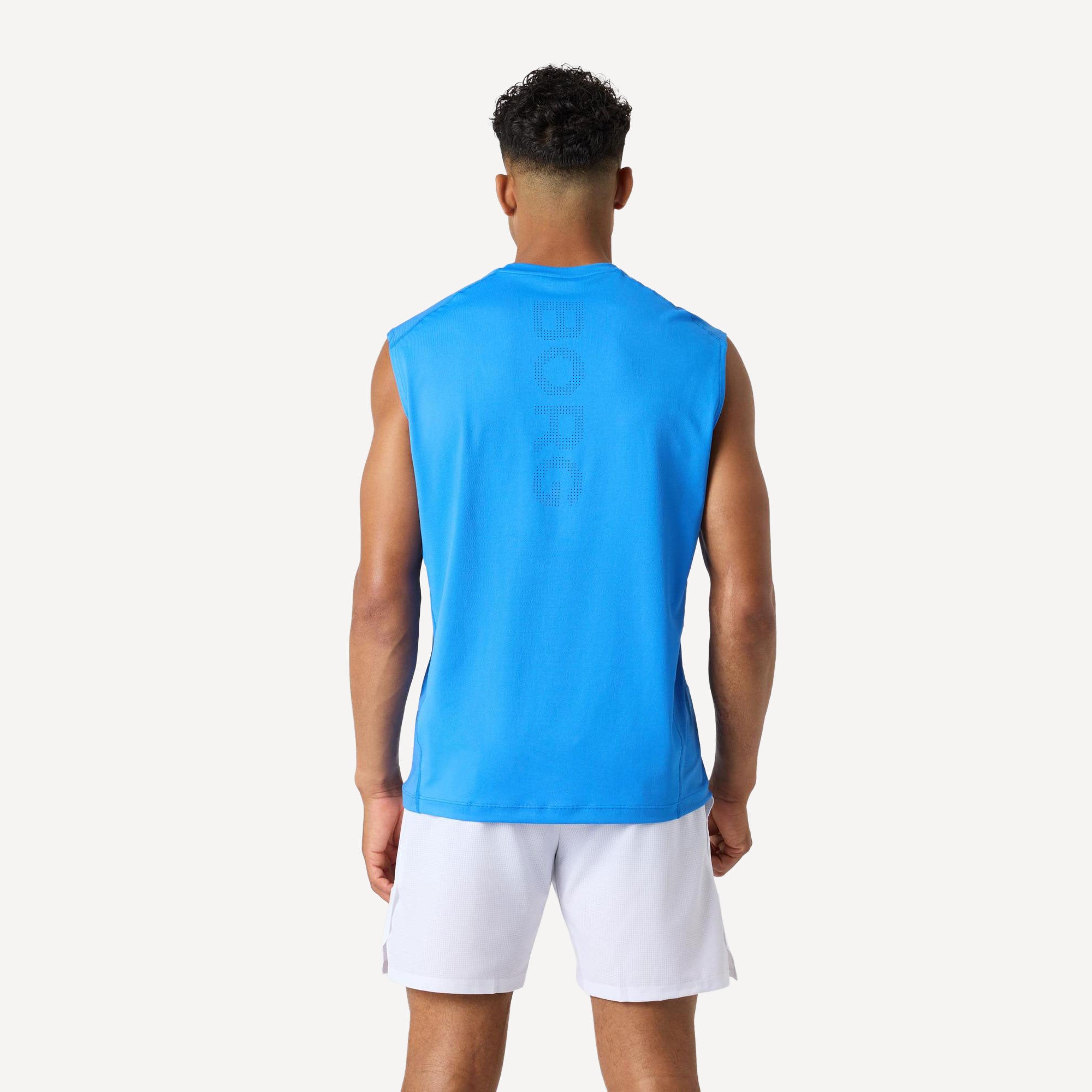 Björn Borg Ace Men's Mesh Panel Tennis Tank - Blue (2)