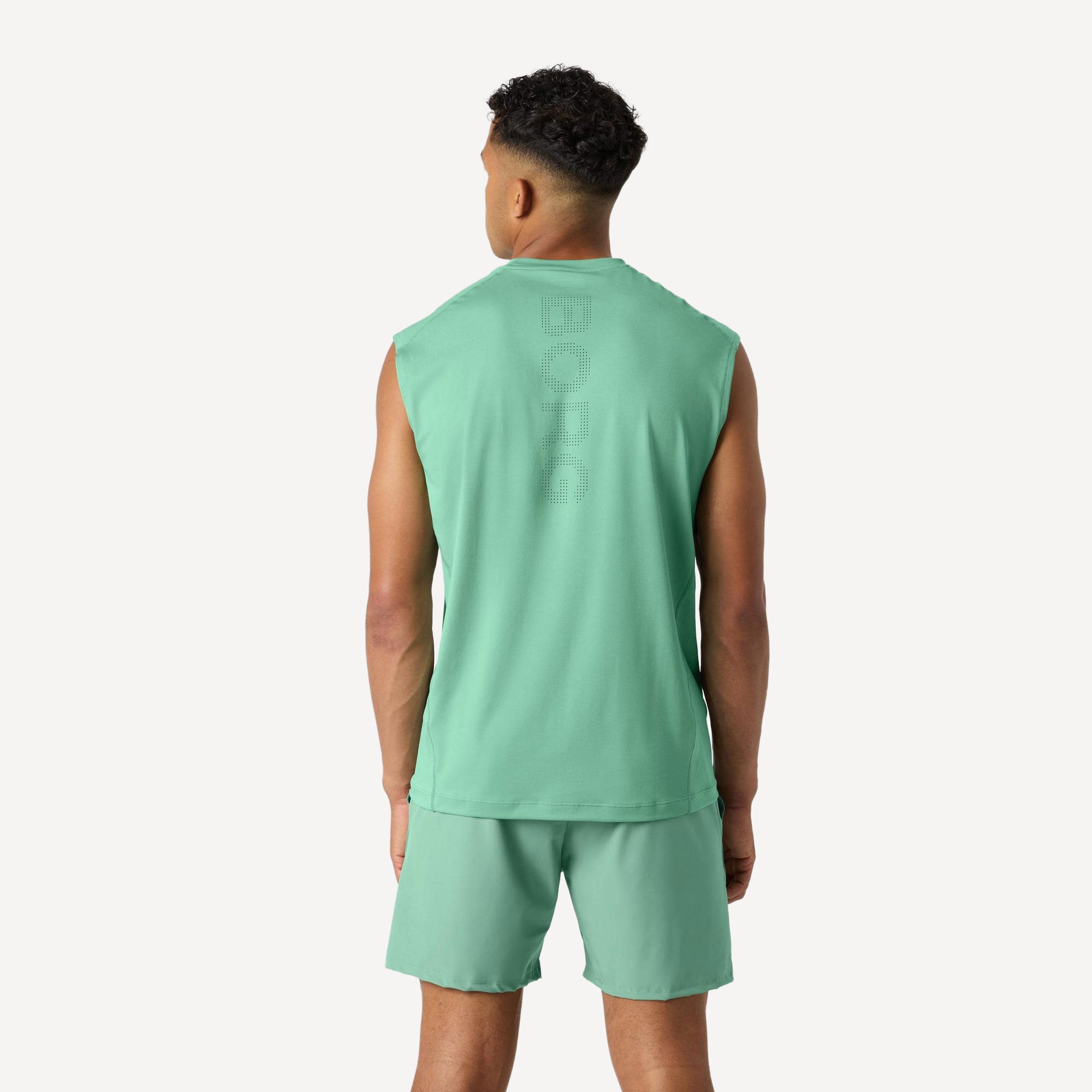 Björn Borg Ace Men's Mesh Panel Tennis Tank - Green (2)