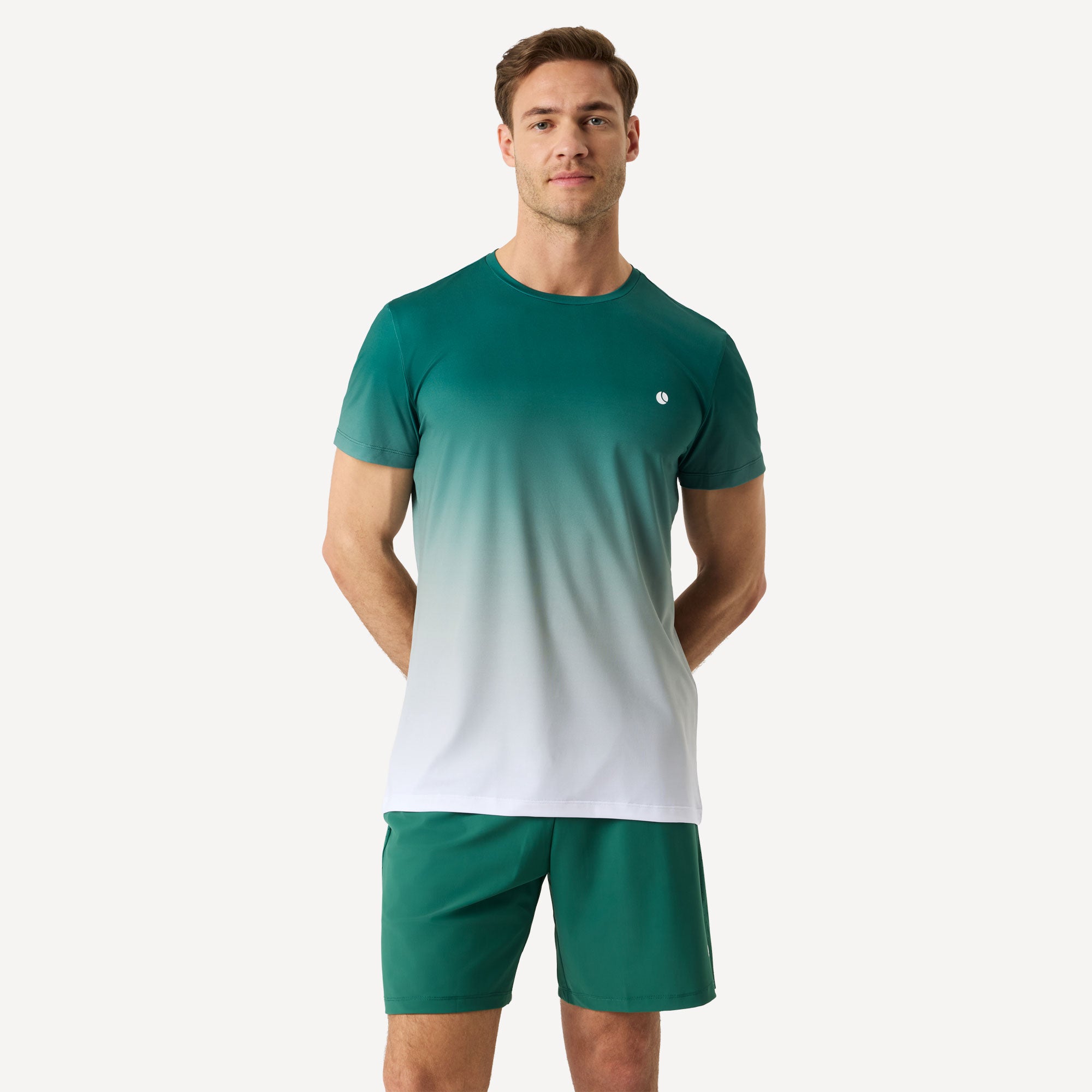 Björn Borg Ace Men's Printed Tennis Shirt - Green (1)