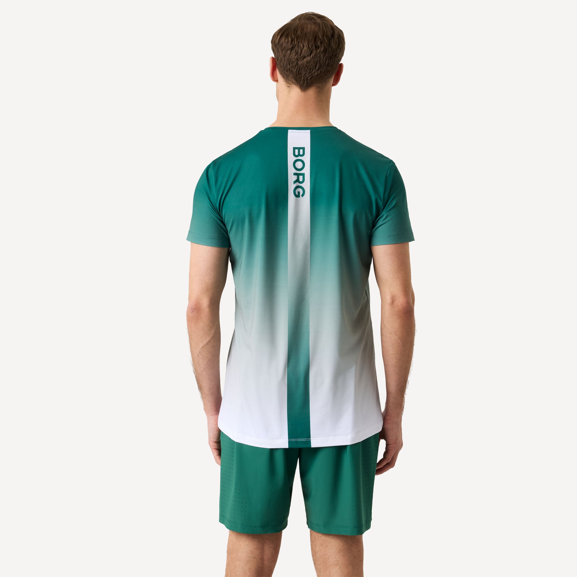 Björn Borg Ace Men's Printed Tennis Shirt - Green (2)