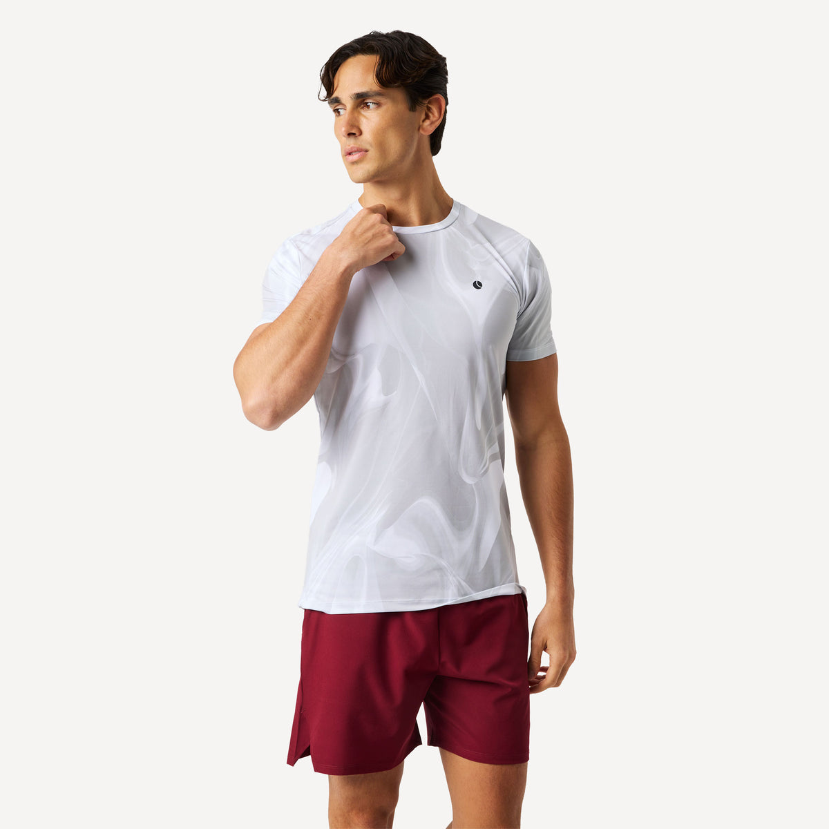 Björn Borg Ace Men's Printed Tennis Shirt - White (1)