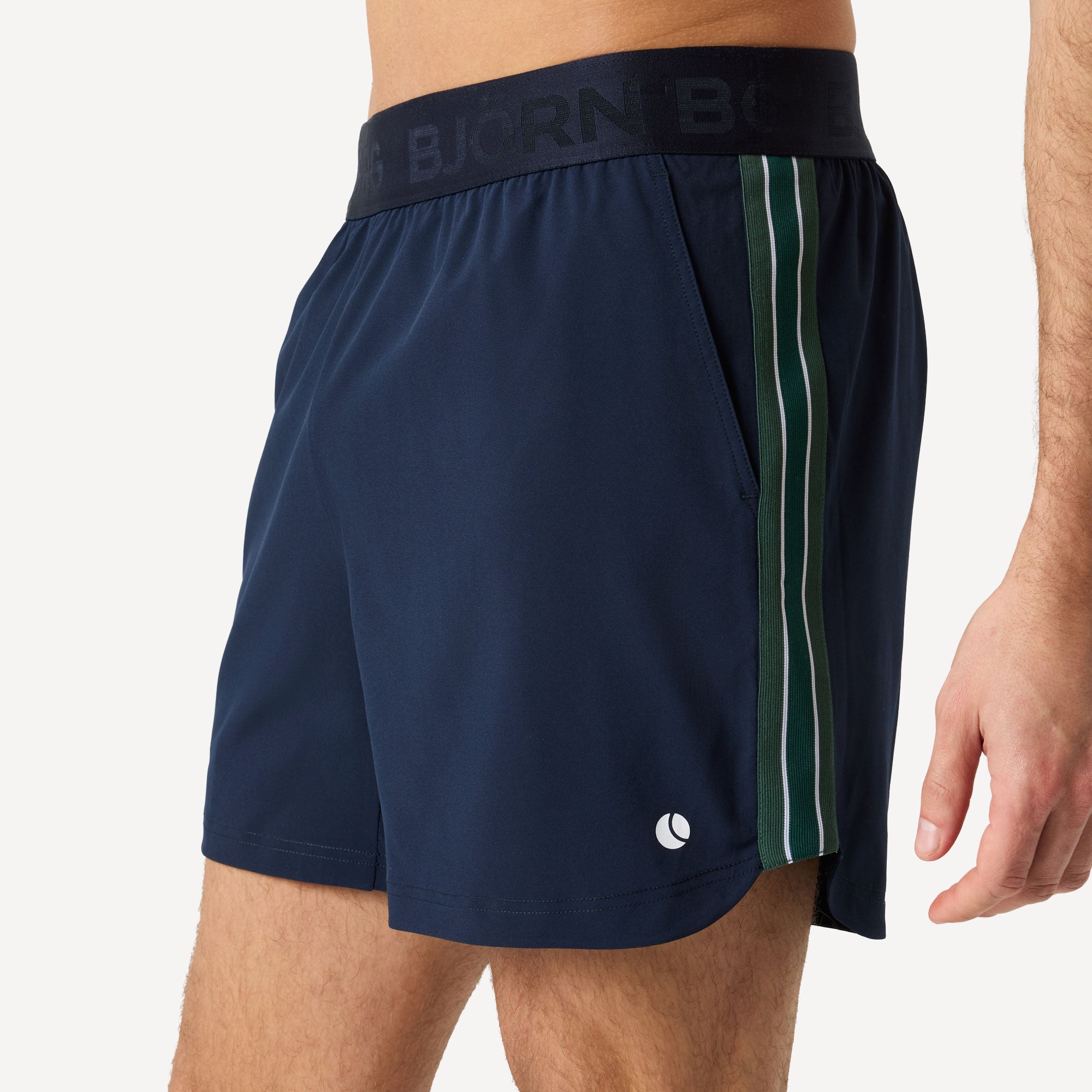Björn Borg Ace Men's Retro 6-Inch Tennis Shorts - Dark Blue (1)