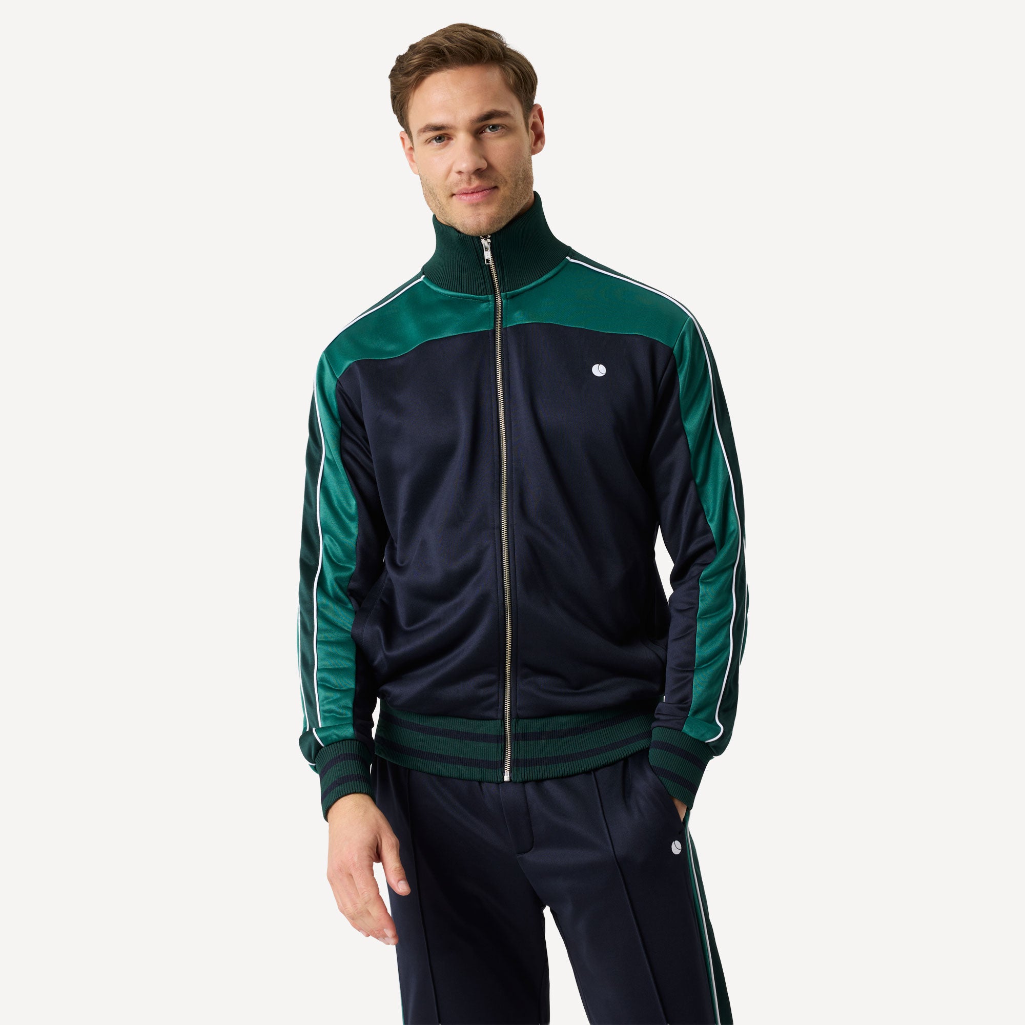 Björn Borg Ace Men's Retro Tennis Track Jacket - Dark Blue (1)