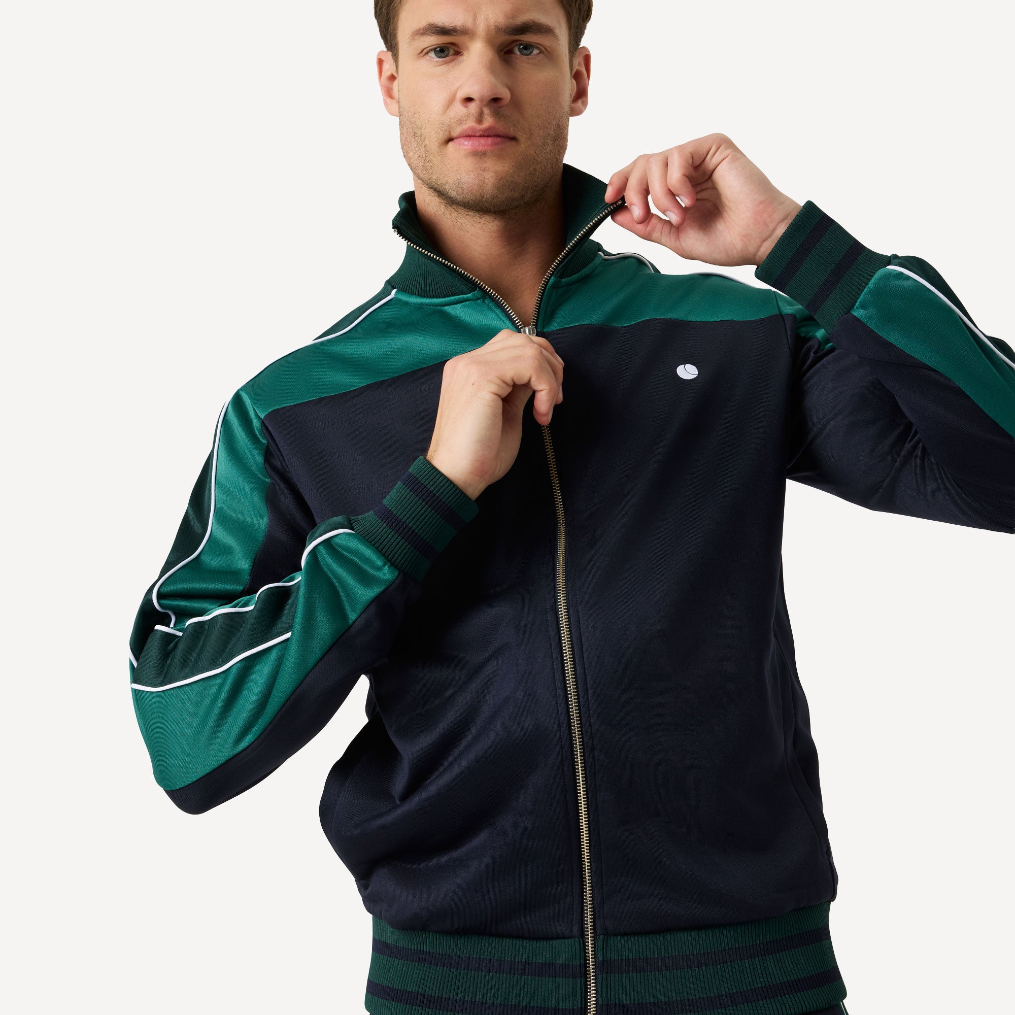 Björn Borg Ace Men's Retro Tennis Track Jacket - Dark Blue (4)