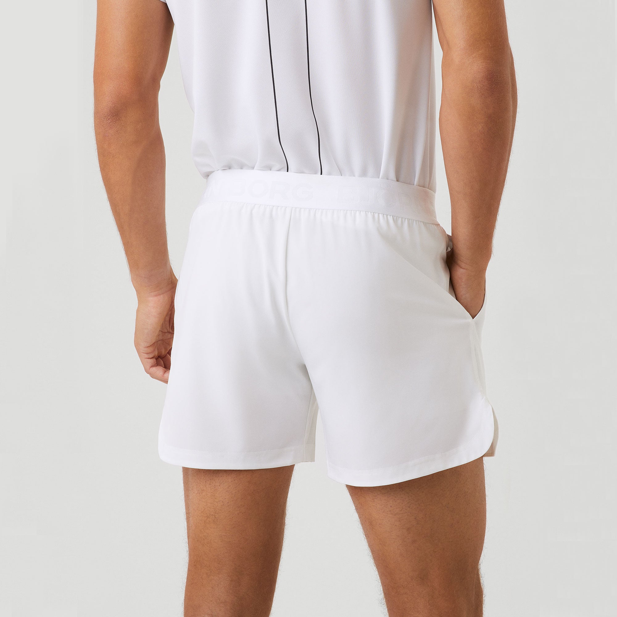 Björn Borg Ace Men's Short Tennis Shorts - White (2)
