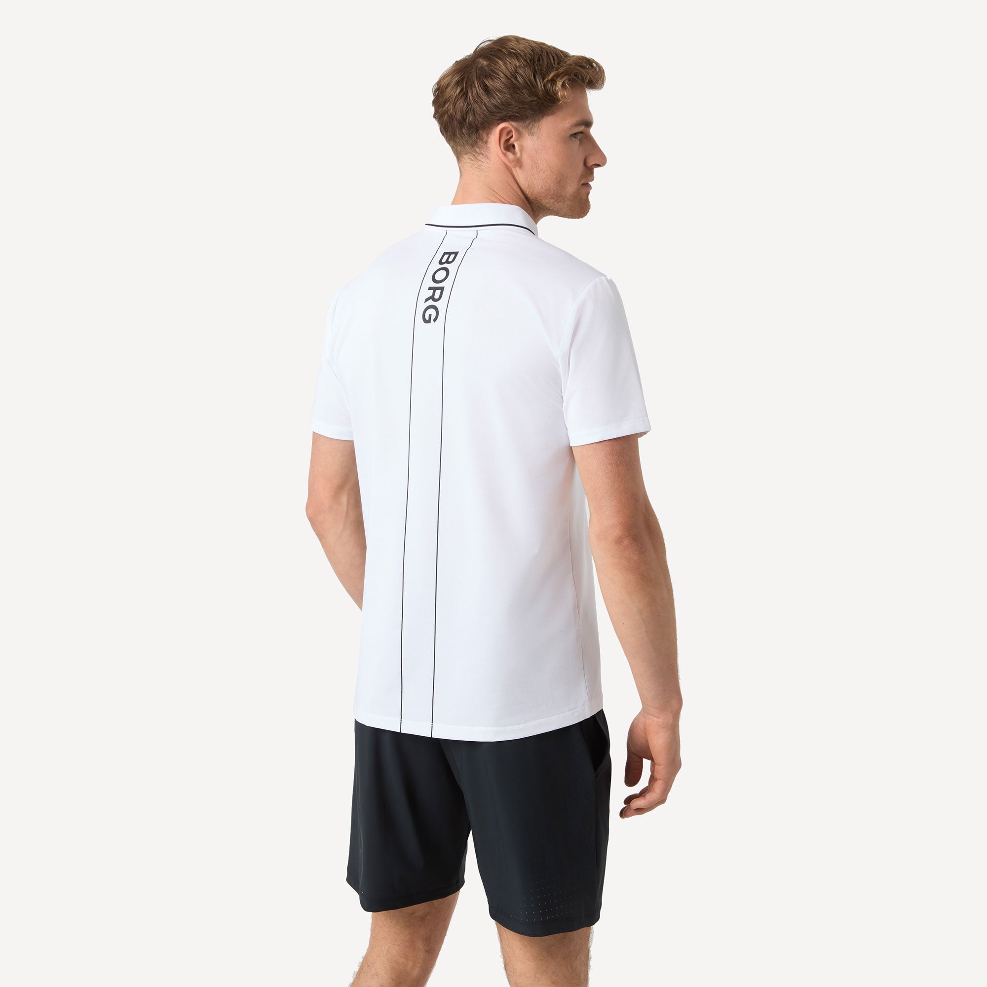 Björn Borg Ace Men's Tennis Polo - White (2)