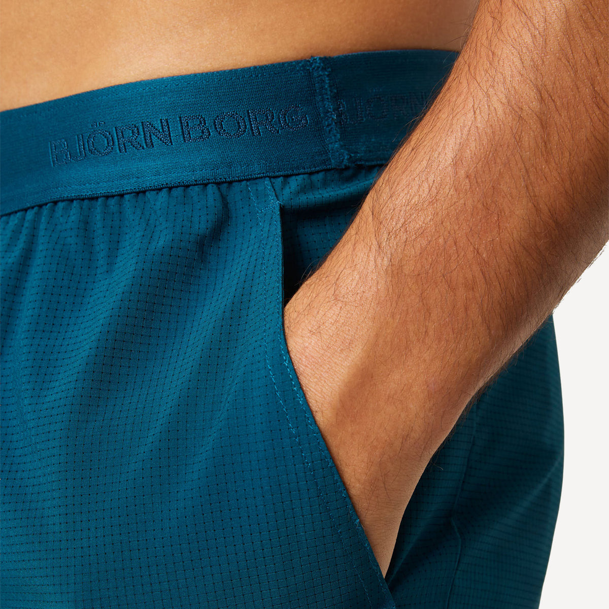Björn Borg Ace Pro Men's 8-Inch Tennis Shorts - Green (4)