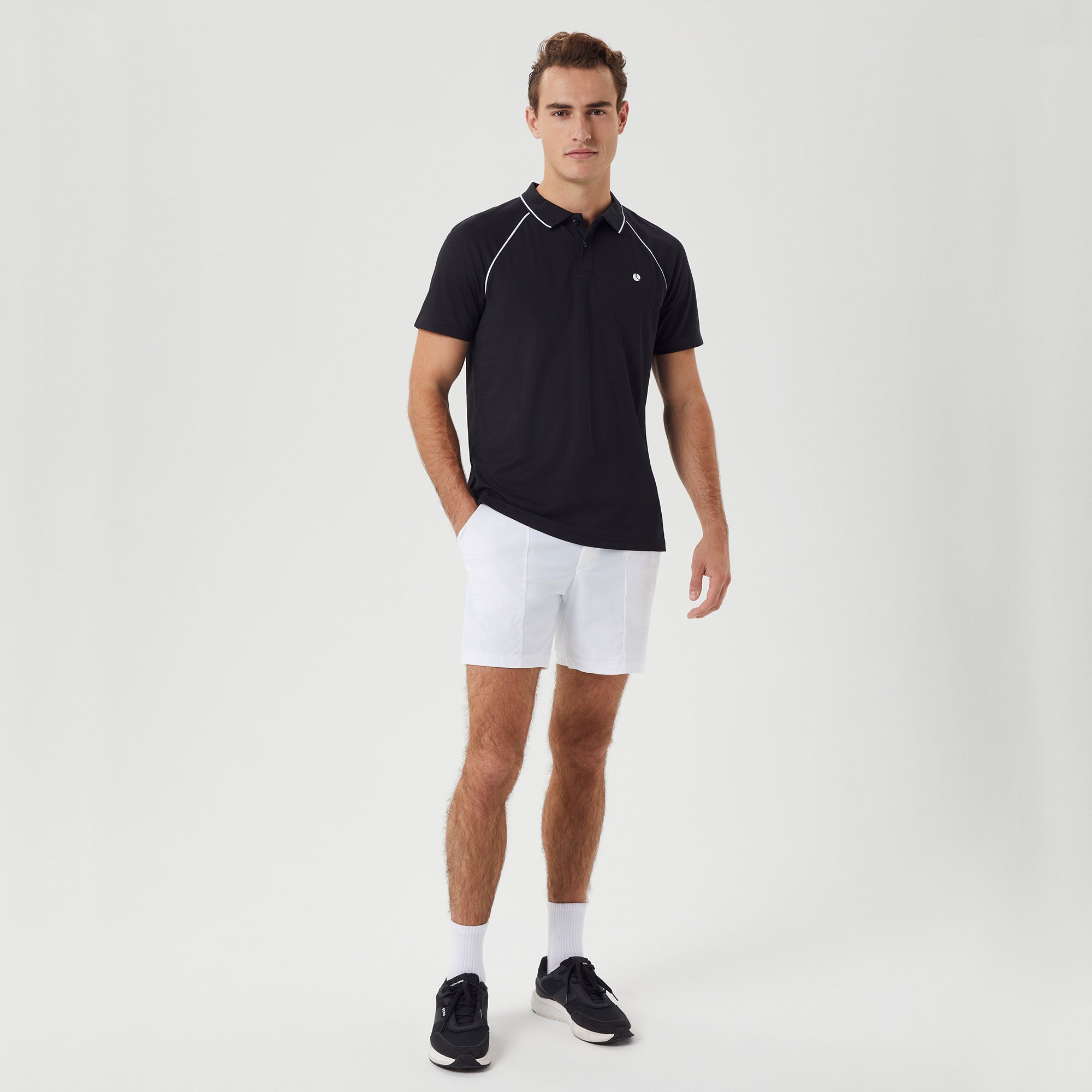 Björn Borg Ace Racquet Men's Tennis Polo - Black (3)