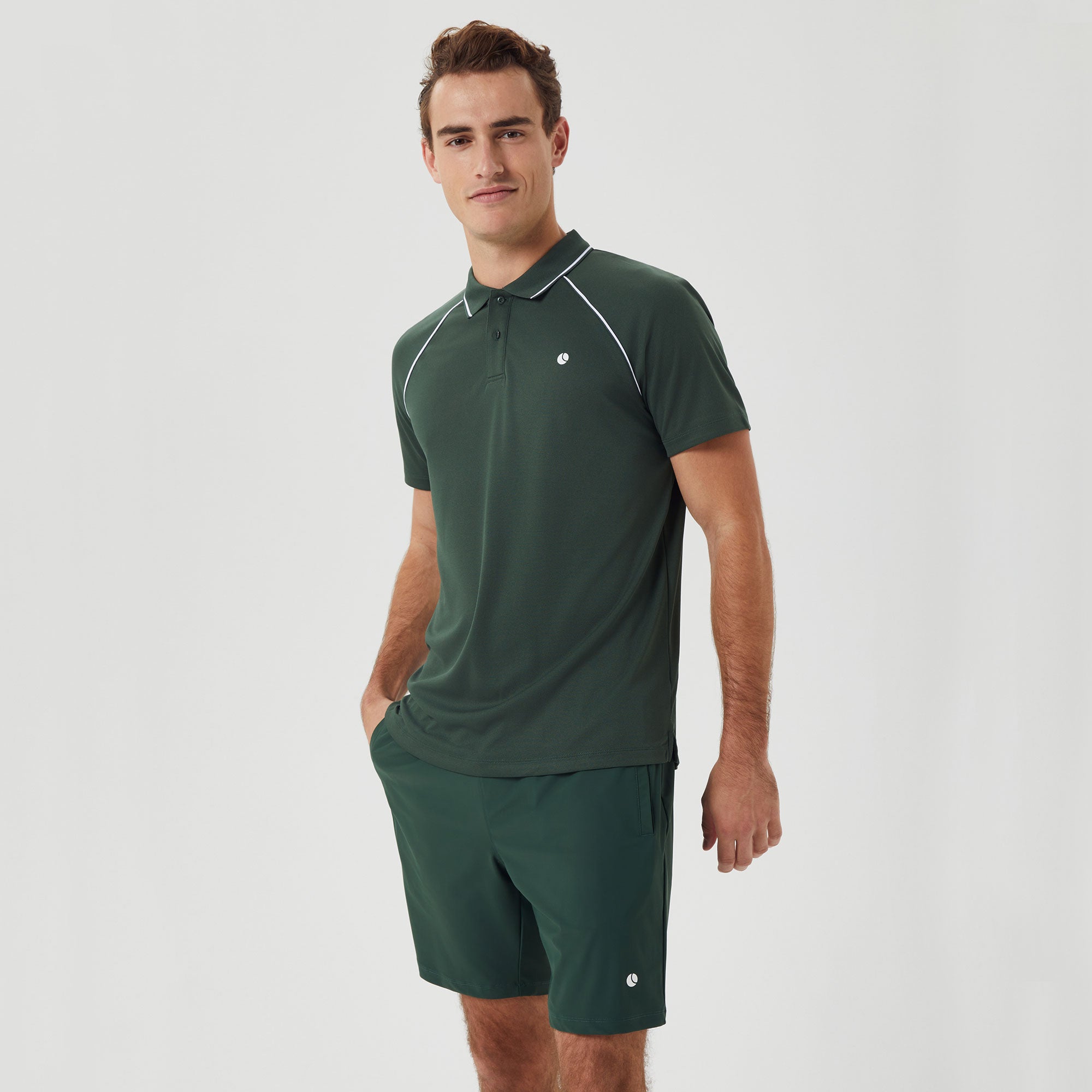 Björn Borg Ace Racquet Men's Tennis Polo - Green (1)