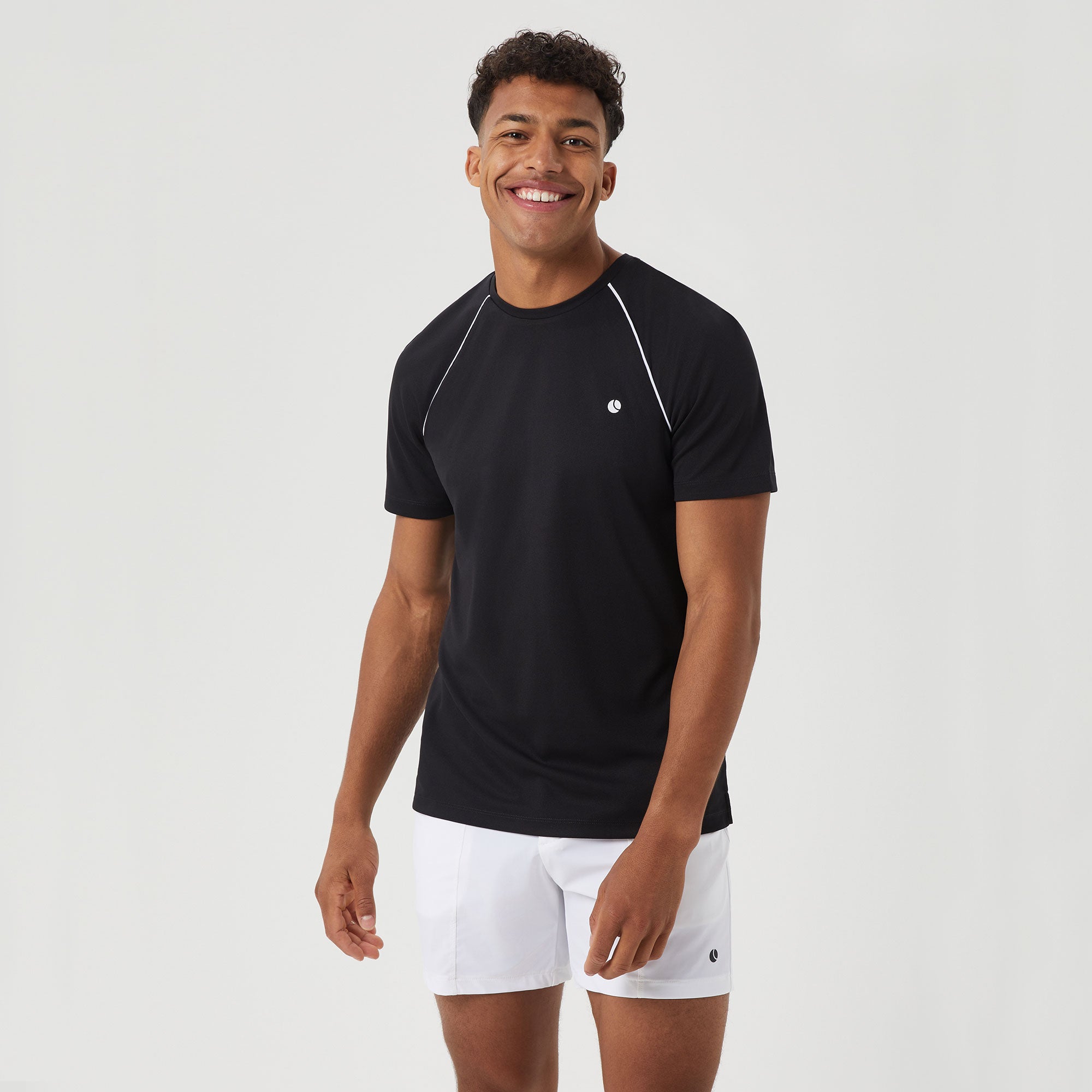 Björn Borg Ace Racquet Men's Tennis Shirt - Black (1)