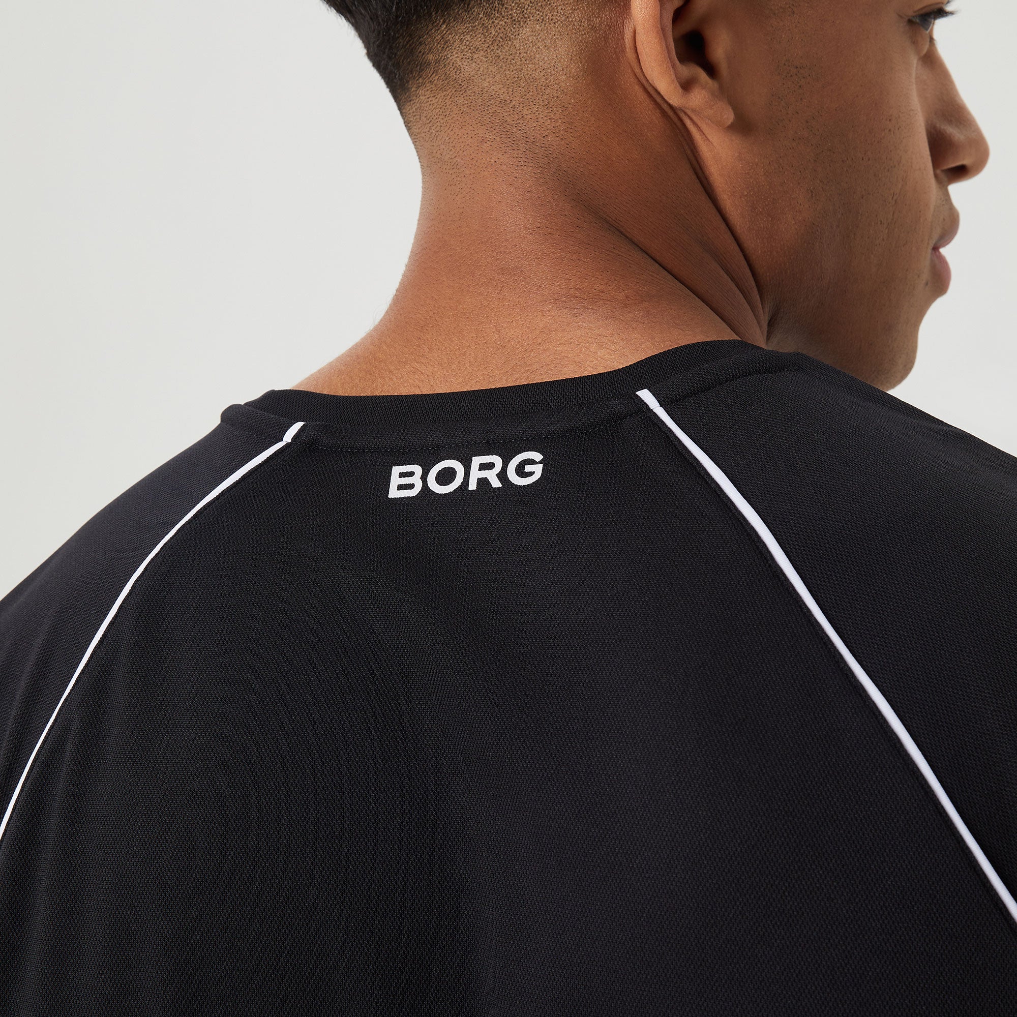 Björn Borg Ace Racquet Men's Tennis Shirt - Black (4)