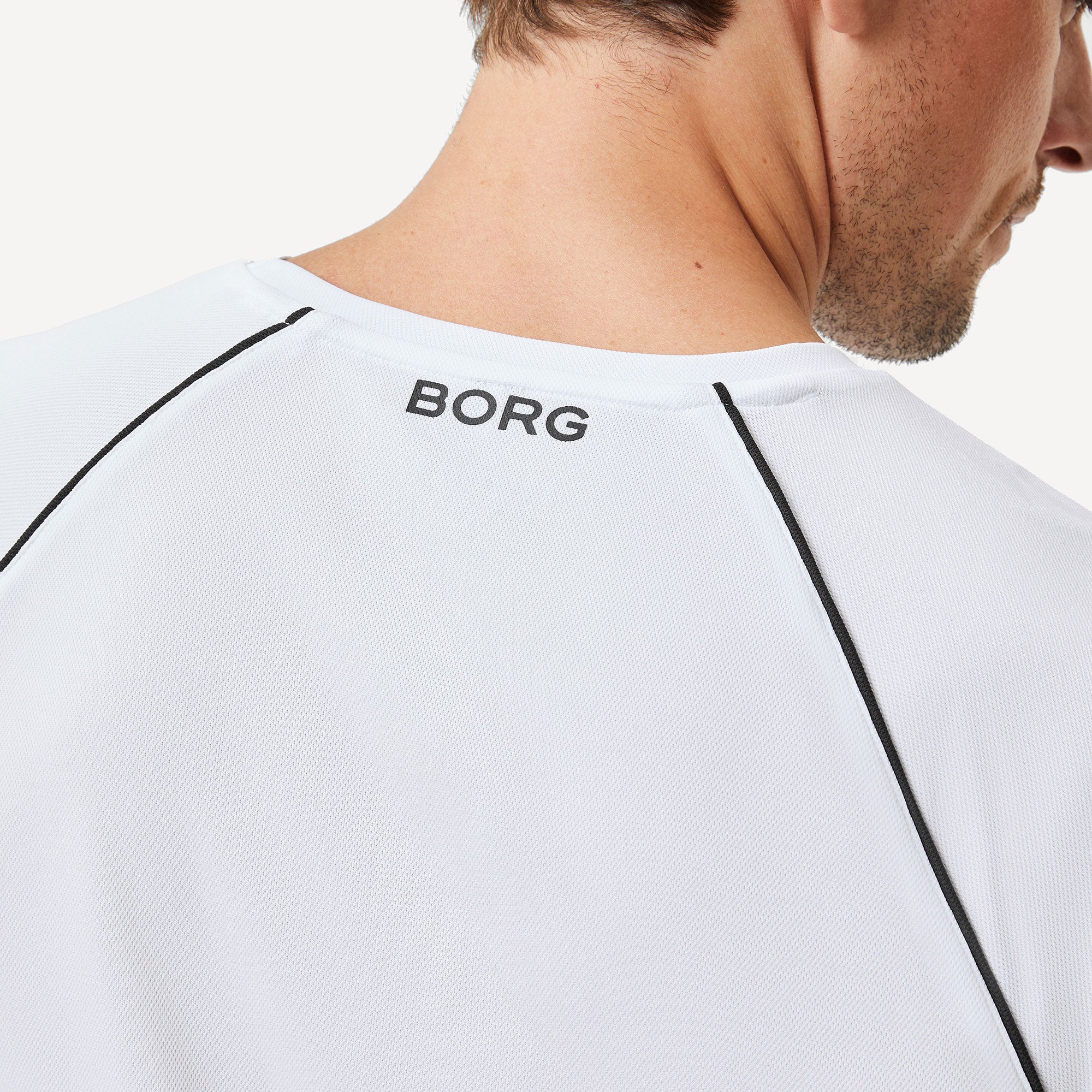 Björn Borg Ace Racquet Men's Tennis Shirt - White (4)