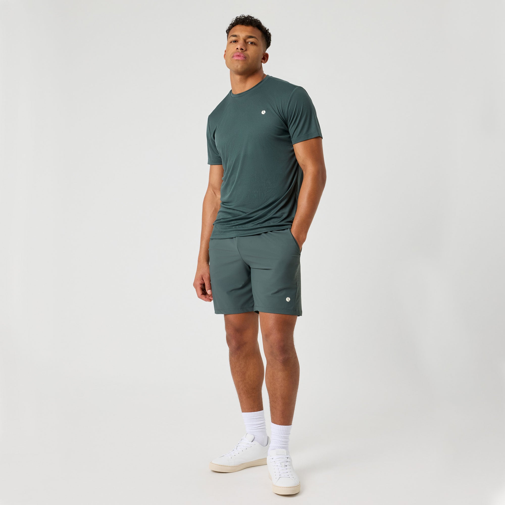 Björn Borg Ace Sports Men's 8-Inch Tennis Shorts - Green (3)