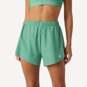 Björn Borg Ace Women's 2IN1 Tennis Shorts - Green (1)