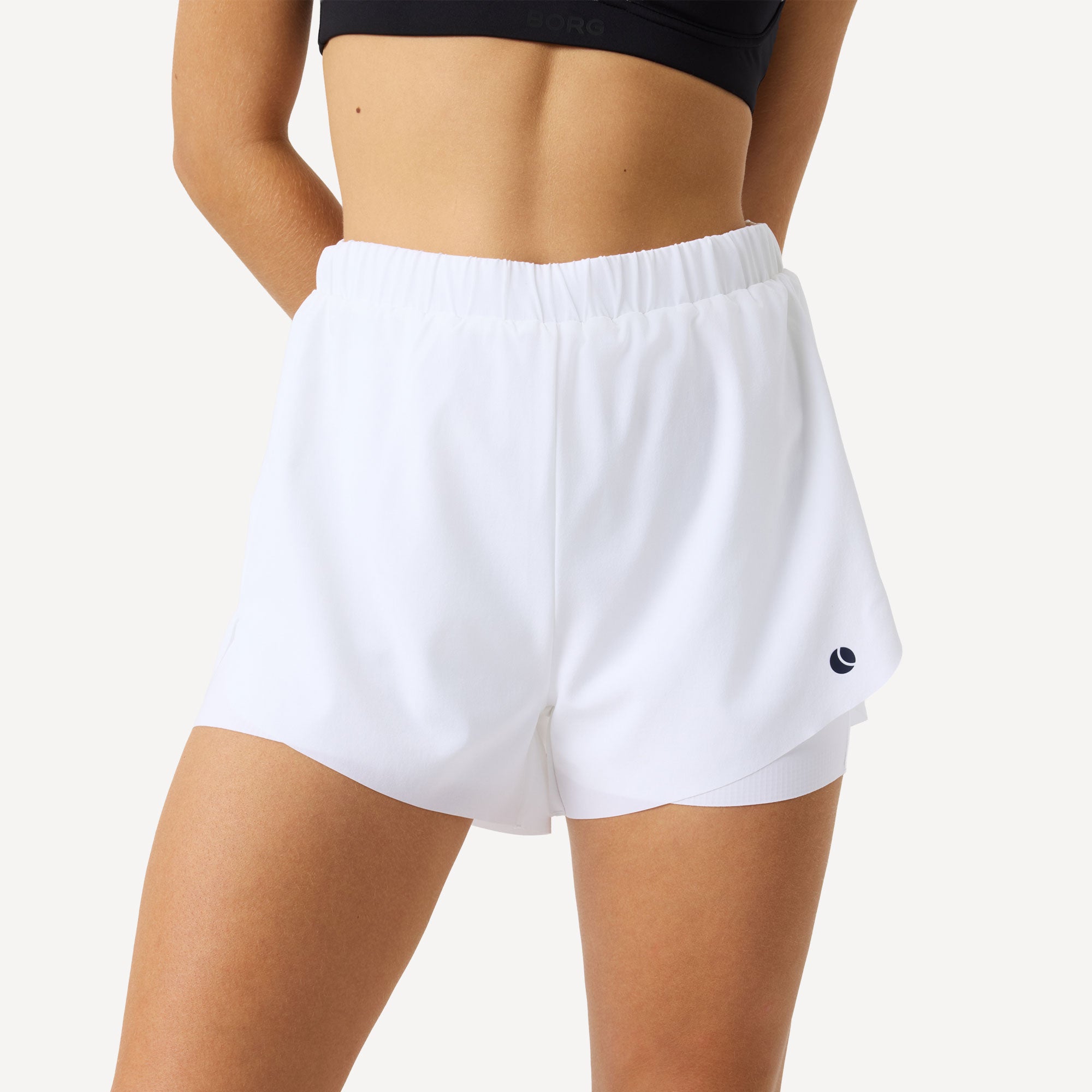 Björn Borg Ace Women's 2IN1 Tennis Shorts - White (1)