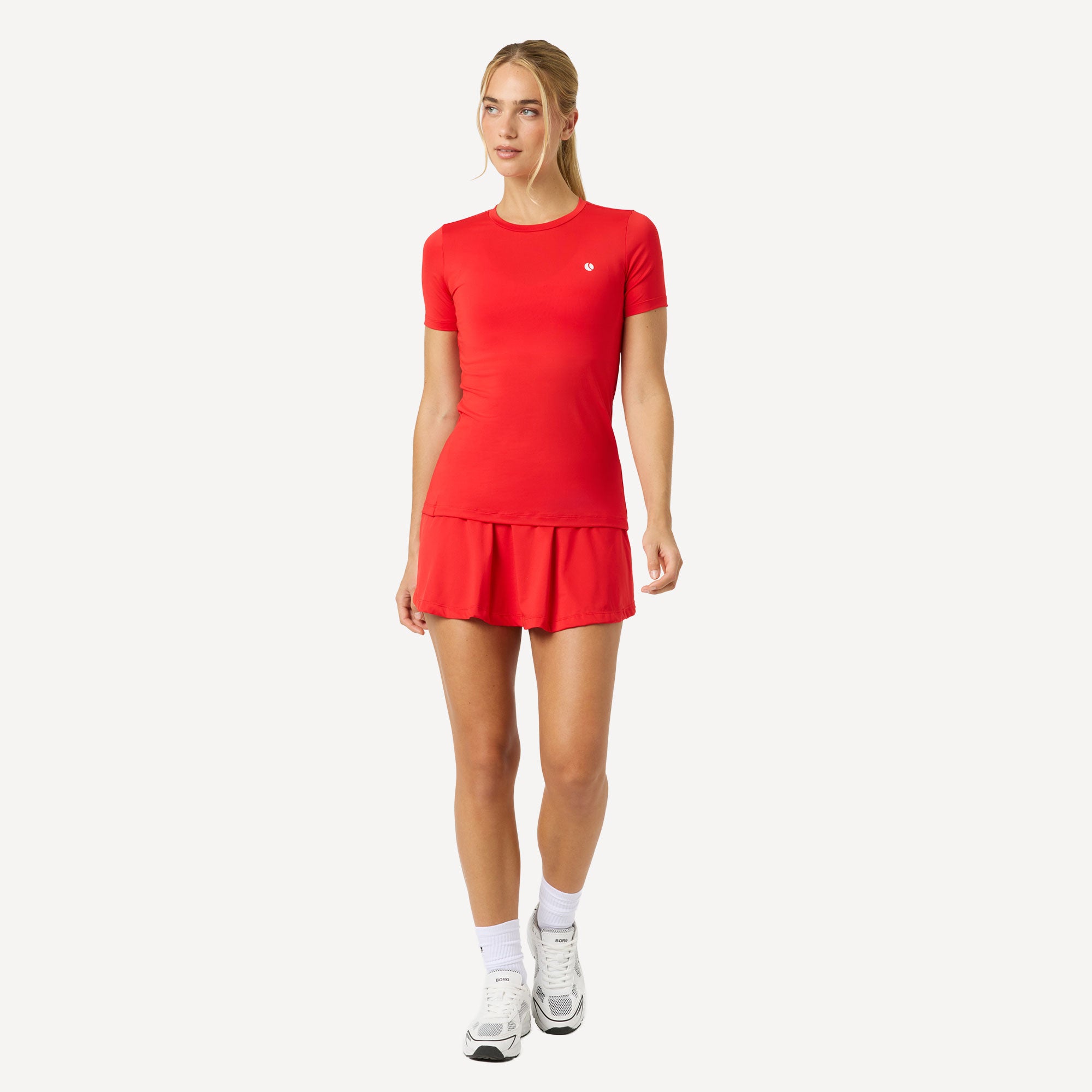Björn Borg Ace Women's Jersey Tennis Skirt - Red (3)