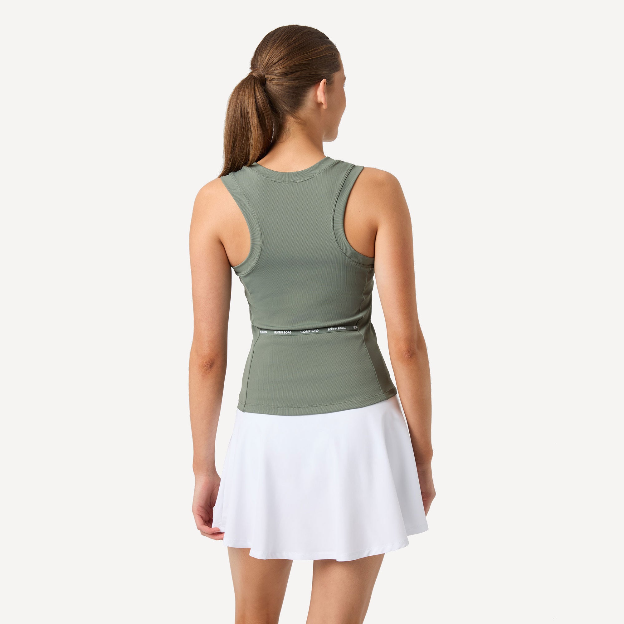 Björn Borg Ace Women's Pocket Ribbed Tennis Tank - Green (2)