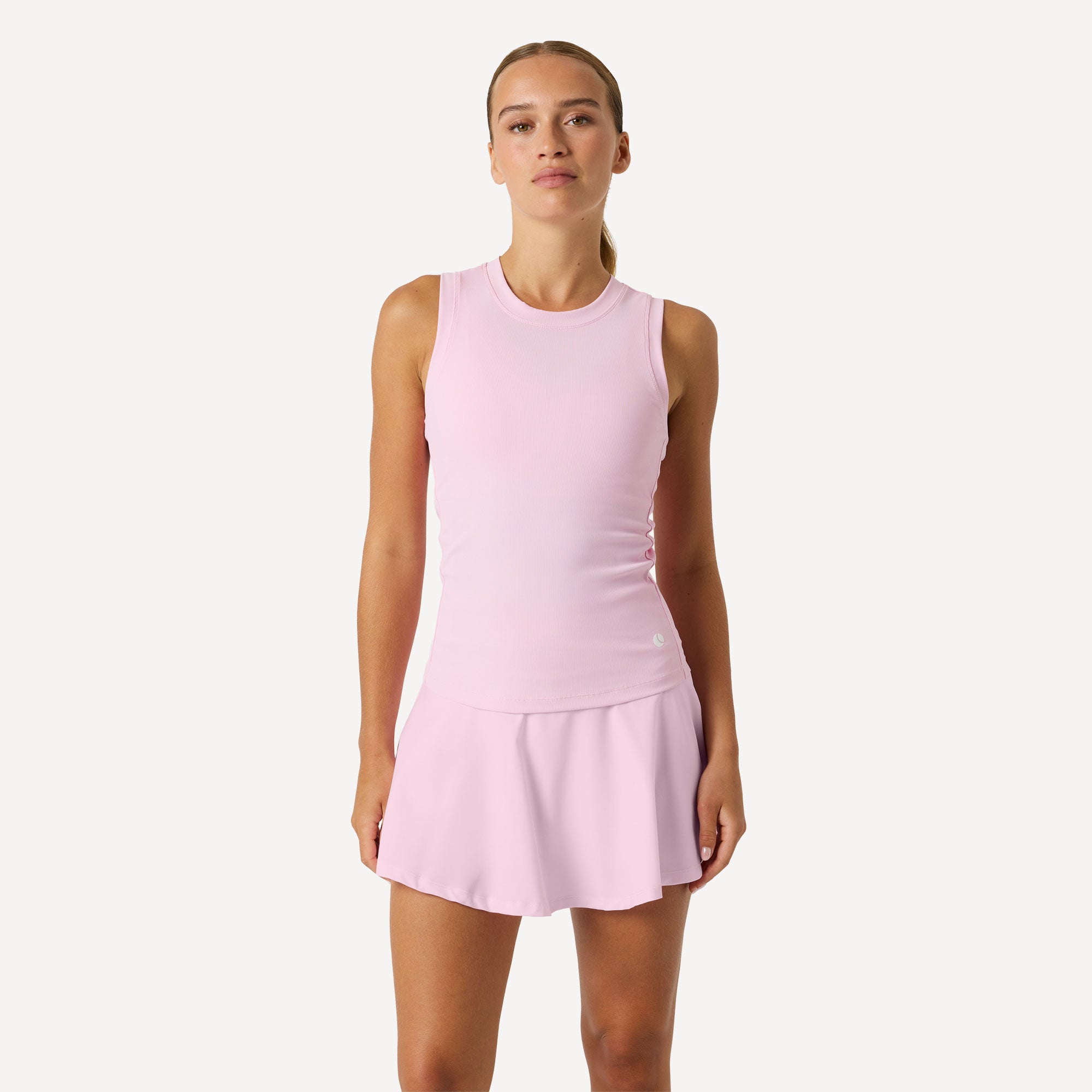 Björn Borg Ace Women's Pocket Ribbed Tennis Tank - Pink (1)