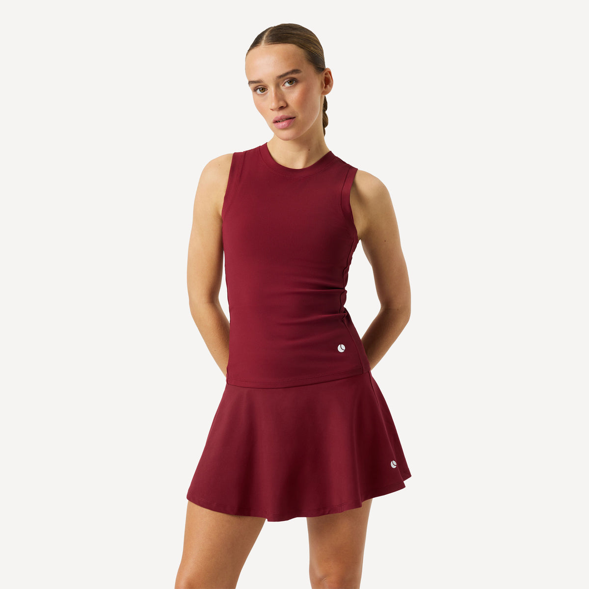 Björn Borg Ace Women's Pocket Ribbed Tennis Tank - Red (1)