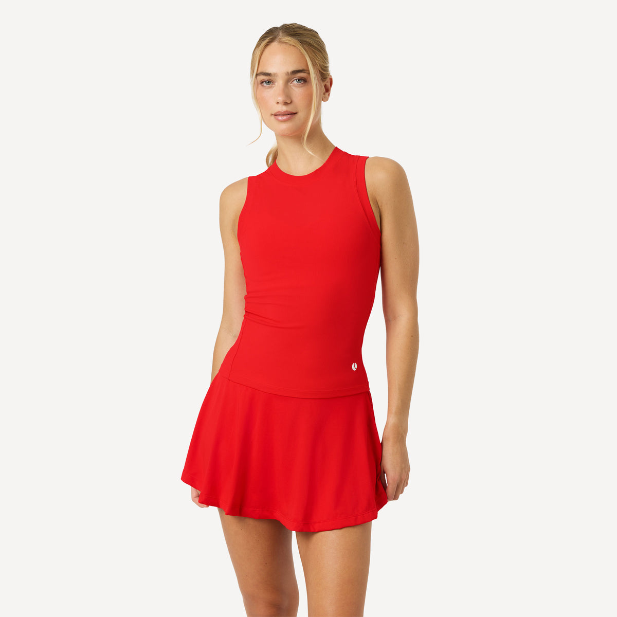 Björn Borg Ace Women's Pocket Ribbed Tennis Tank - Red (1)