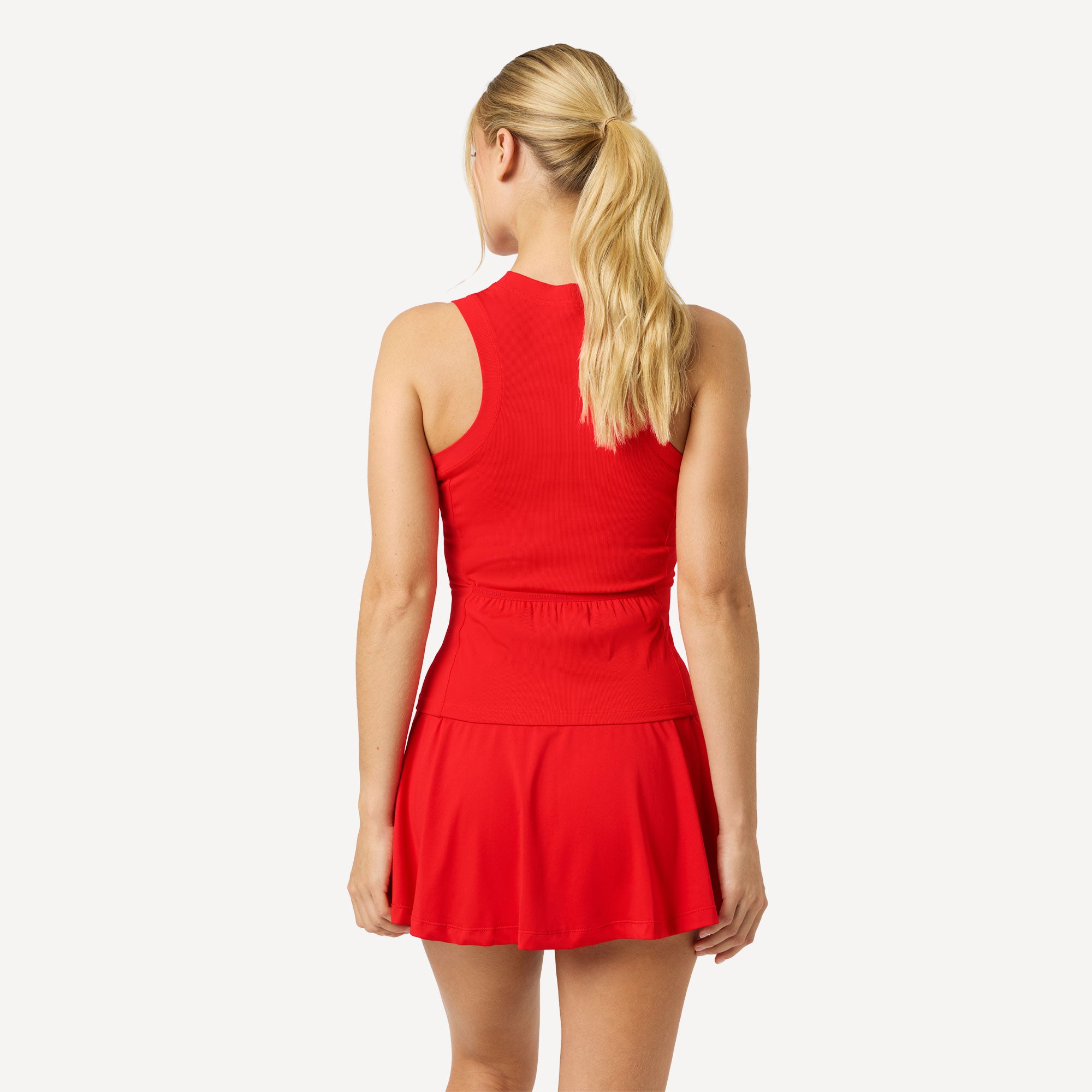 Björn Borg Ace Women's Pocket Ribbed Tennis Tank - Red (2)