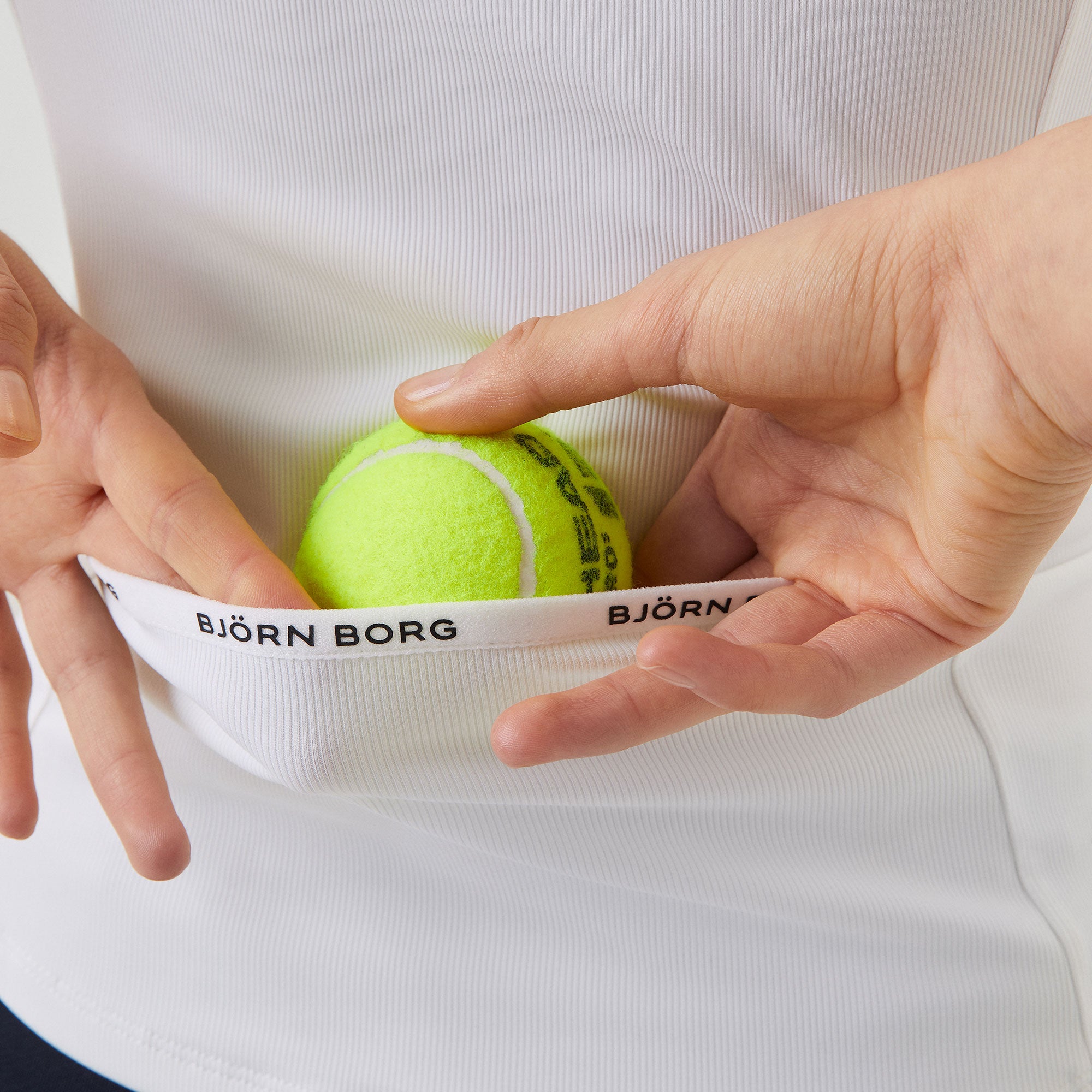 Björn Borg Ace Women's Rib Pocket Tennis Tank - White (4)
