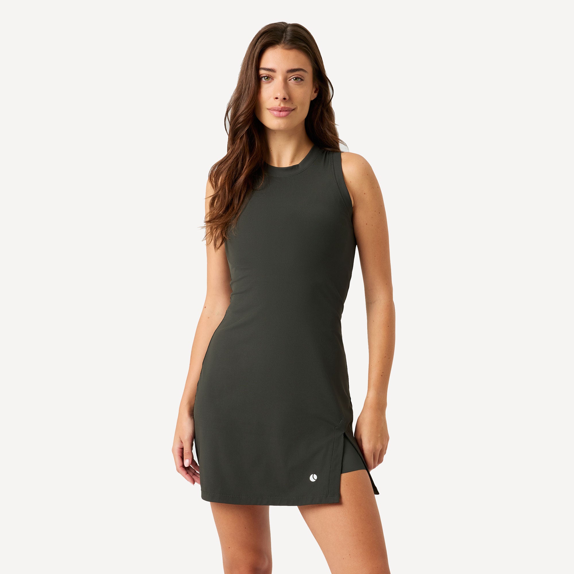 Björn Borg Ace Women's Ribbed Tennis Dress - Grey (1)