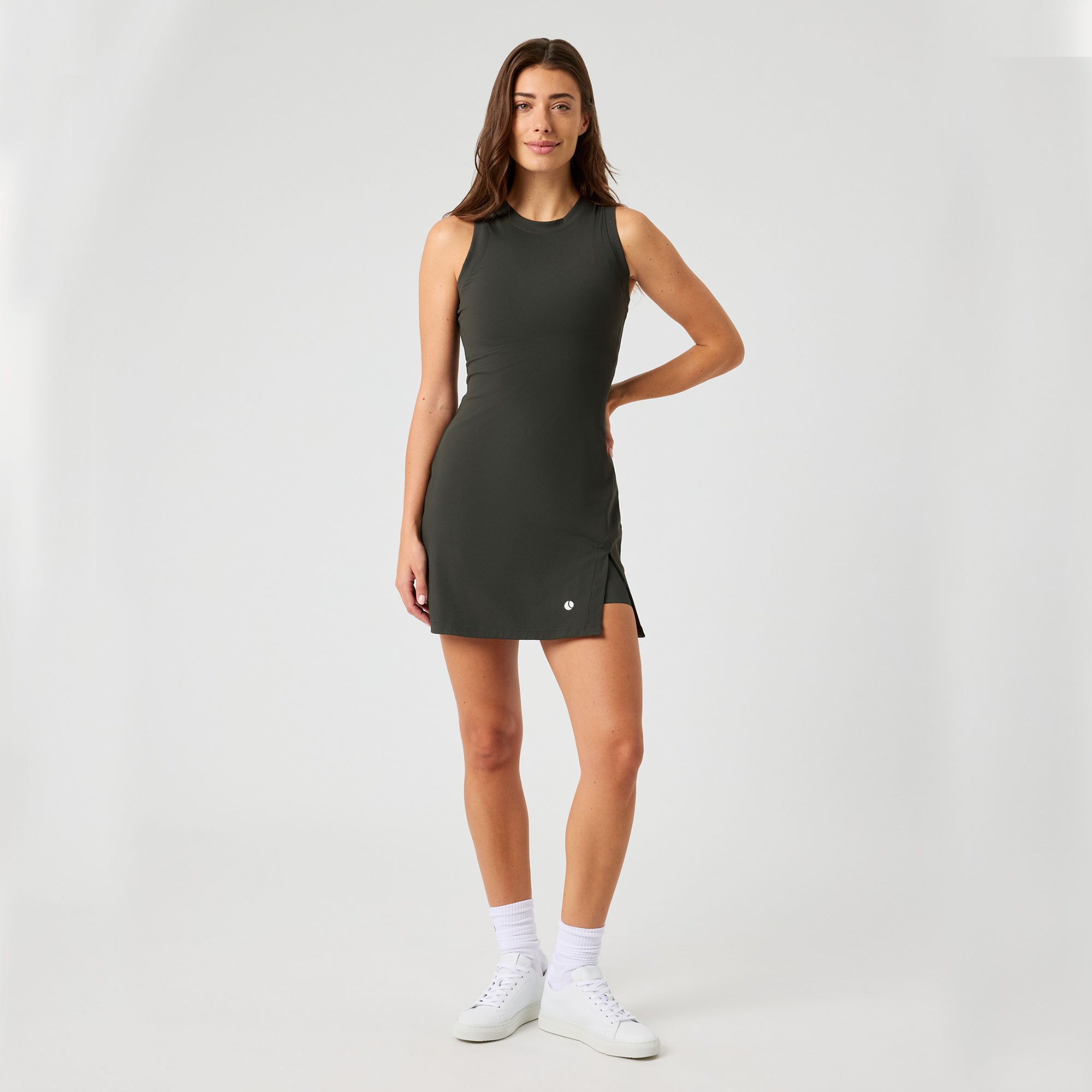 Björn Borg Ace Women's Ribbed Tennis Dress - Grey (3)