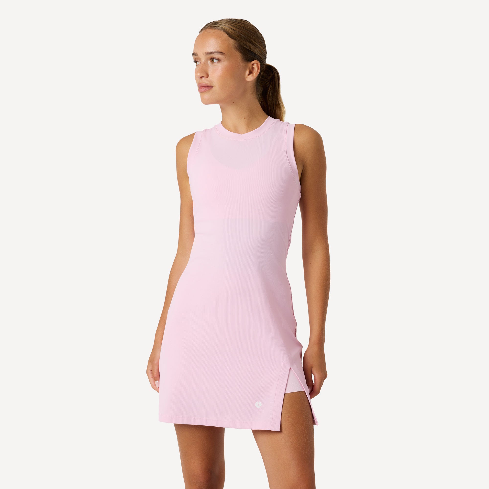 Björn Borg Ace Women's Ribbed Tennis Dress - Pink (1)