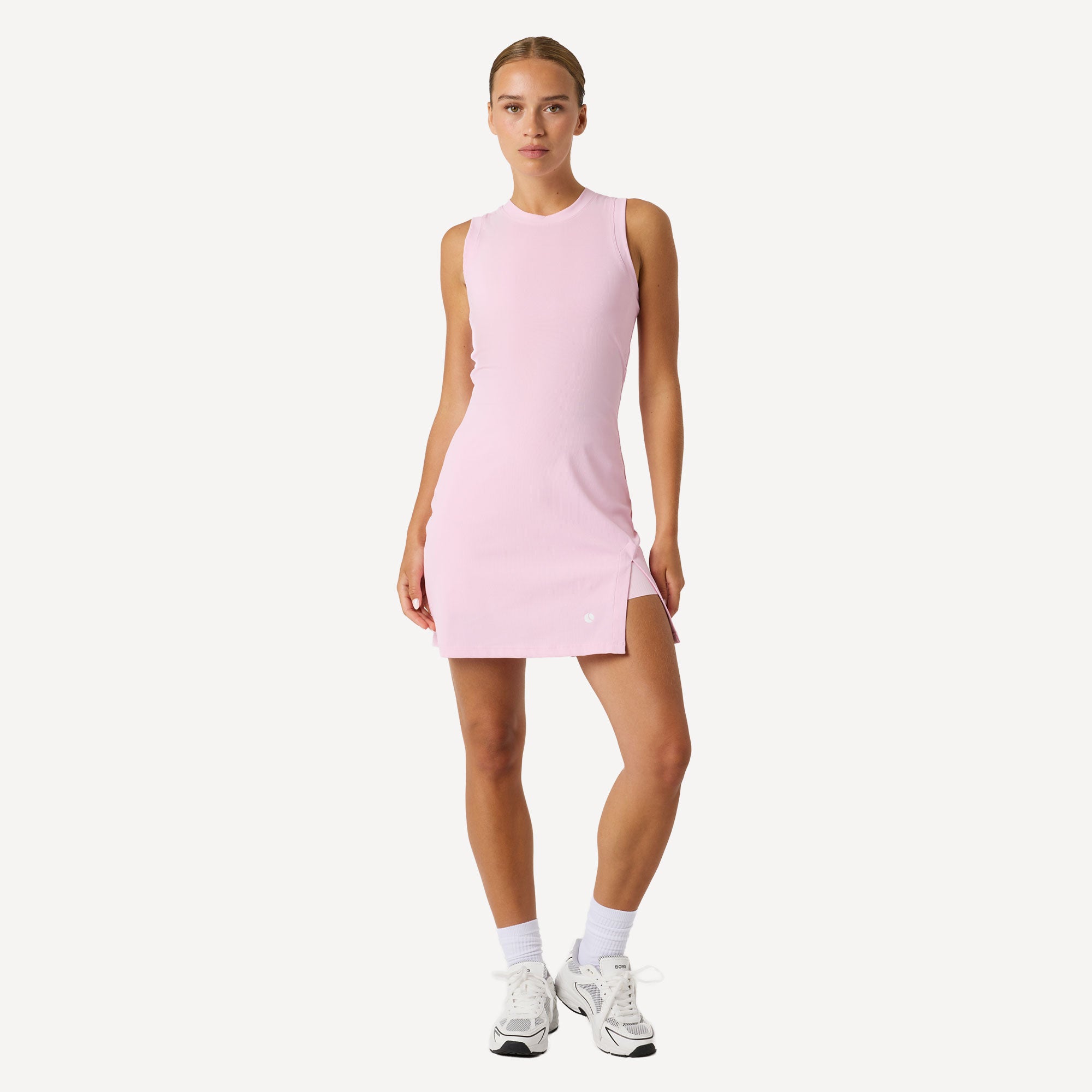 Björn Borg Ace Women's Ribbed Tennis Dress - Pink (3)