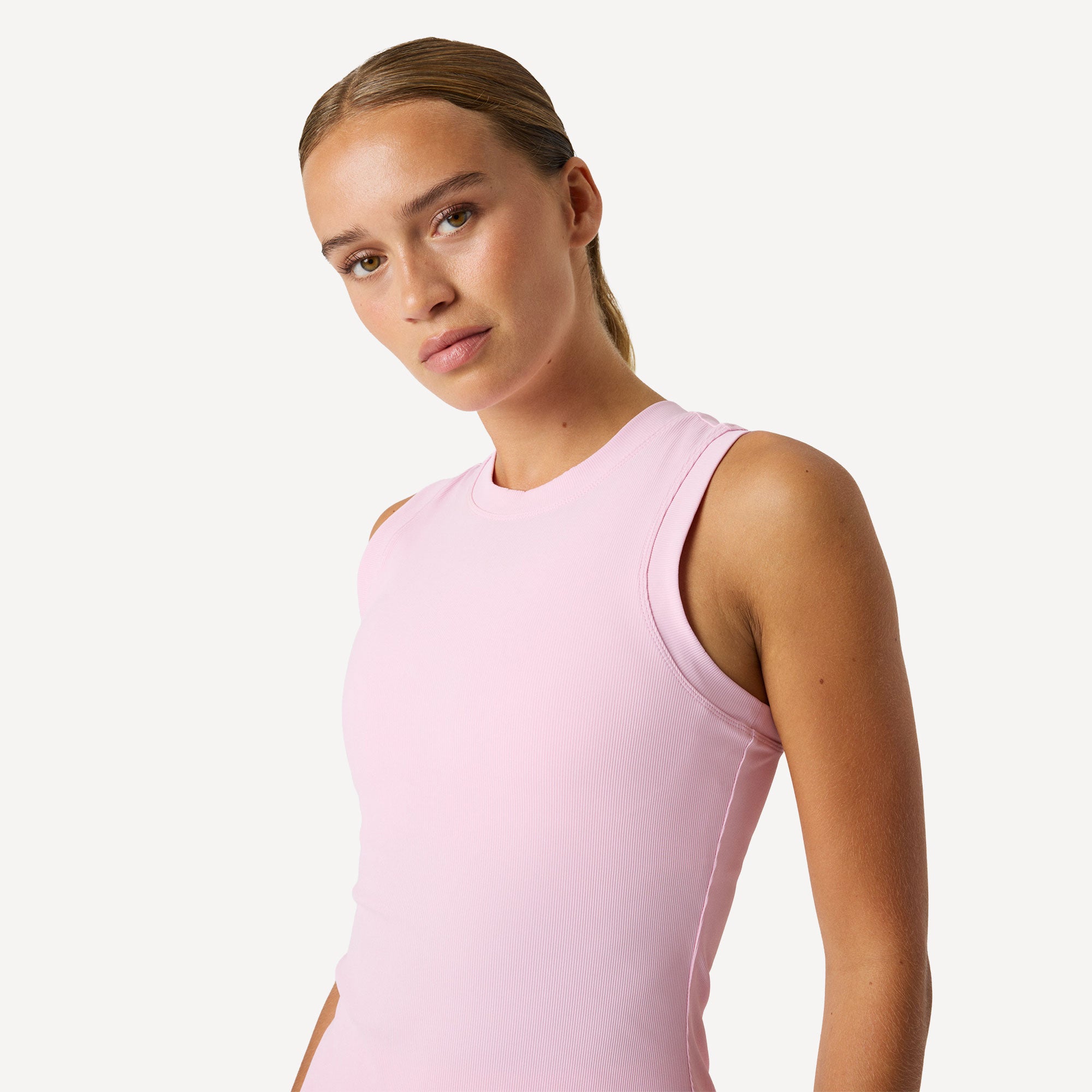 Björn Borg Ace Women's Ribbed Tennis Dress - Pink (6)