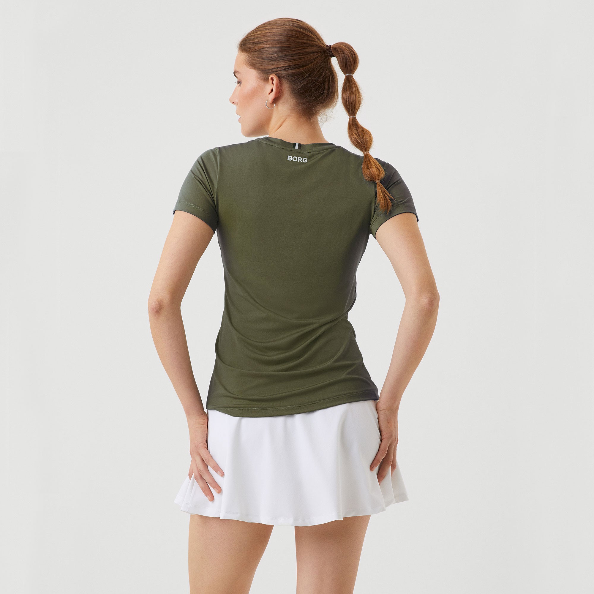 Björn Borg Ace Women's Slim Tennis Shirt - Green (2)