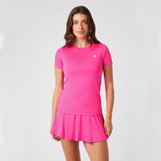 Björn Borg Ace Women's Slim Tennis Shirt - Pink (1)