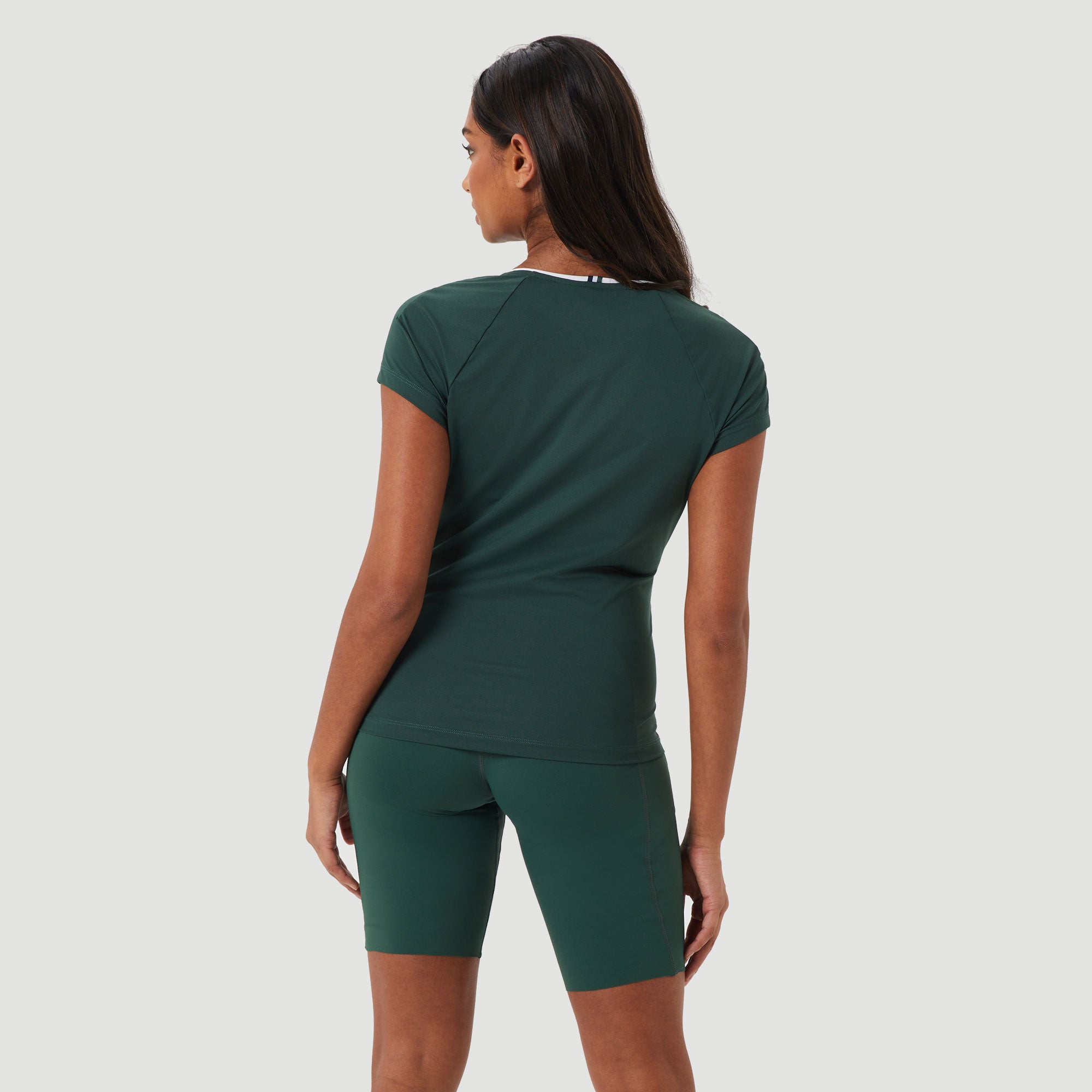 Björn Borg Ace Women's V Tennis Shirt - Green (2)