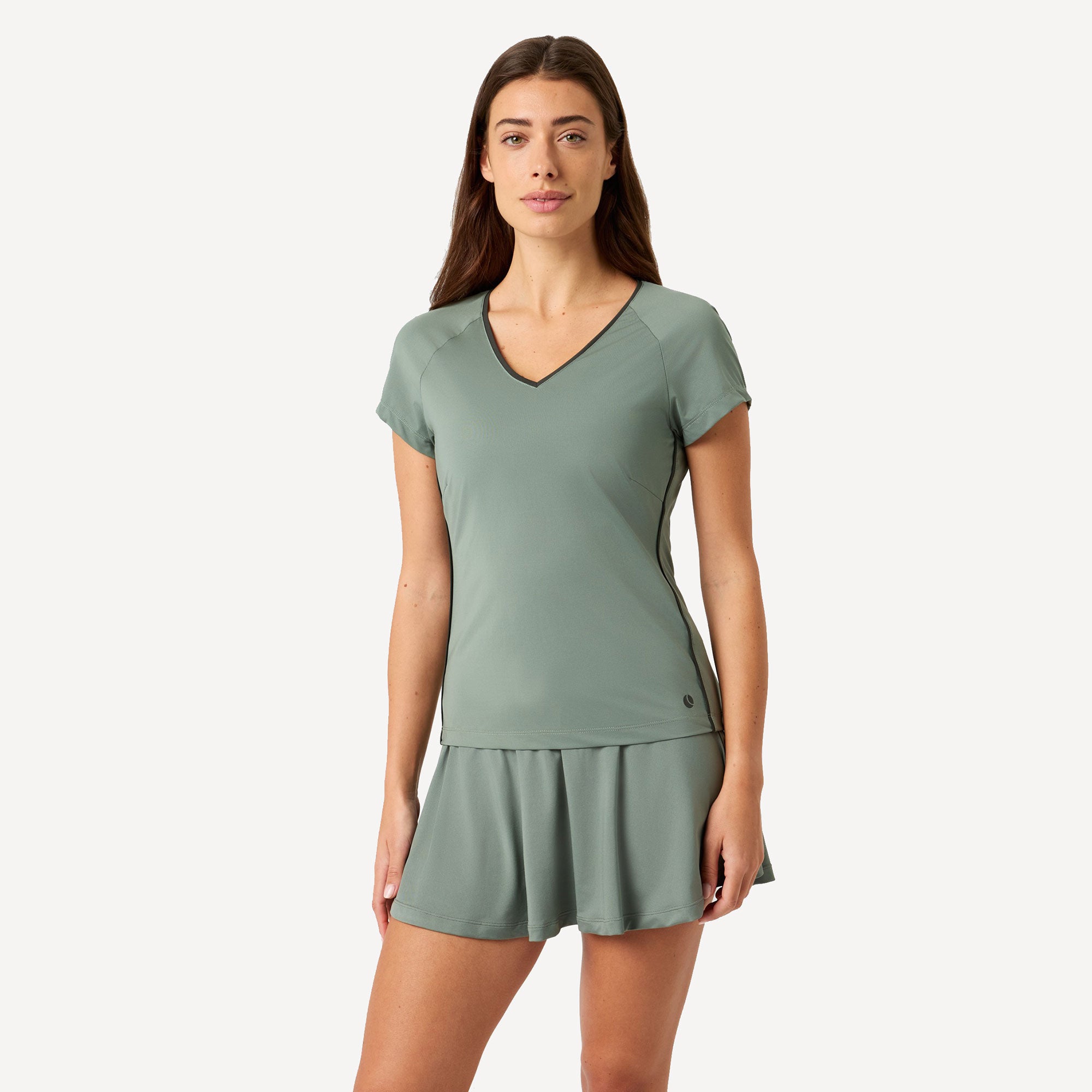 Björn Borg Ace Women's V Tennis Shirt - Green (1)