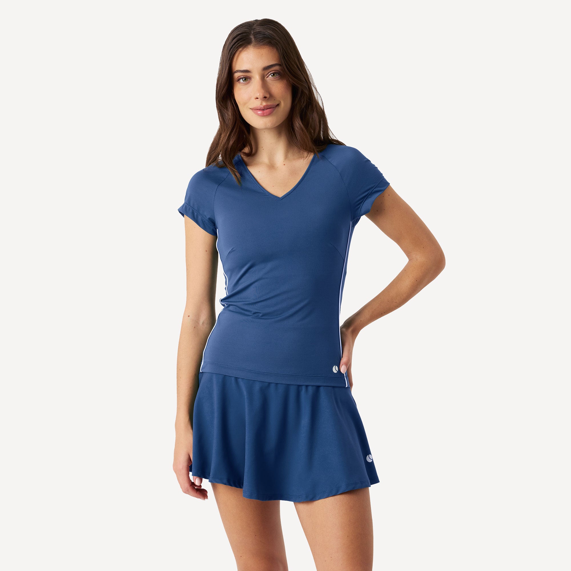 Björn Borg Ace Women's V Tennis Shirt - Blue (1)