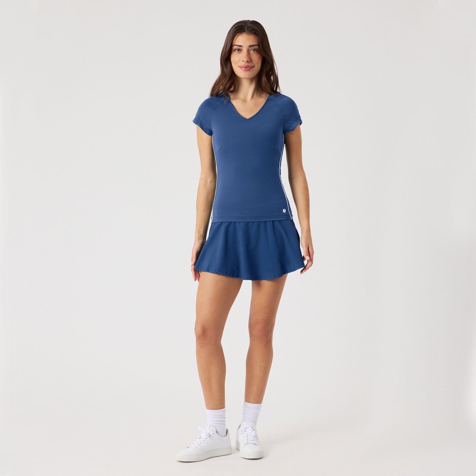 Björn Borg Ace Women's V Tennis Shirt - Blue (3)