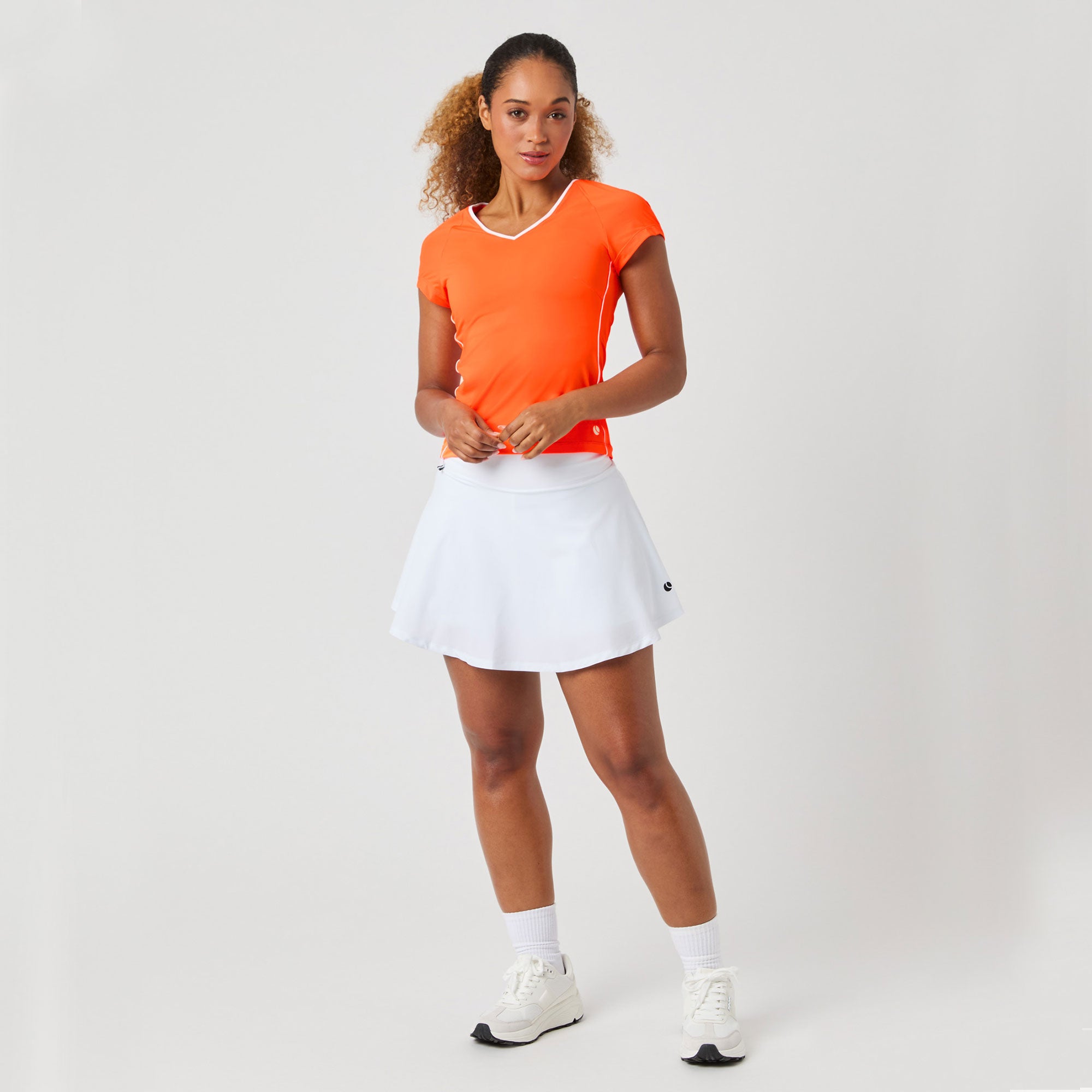 Björn Borg Ace Women's V Tennis Shirt - Orange (3)