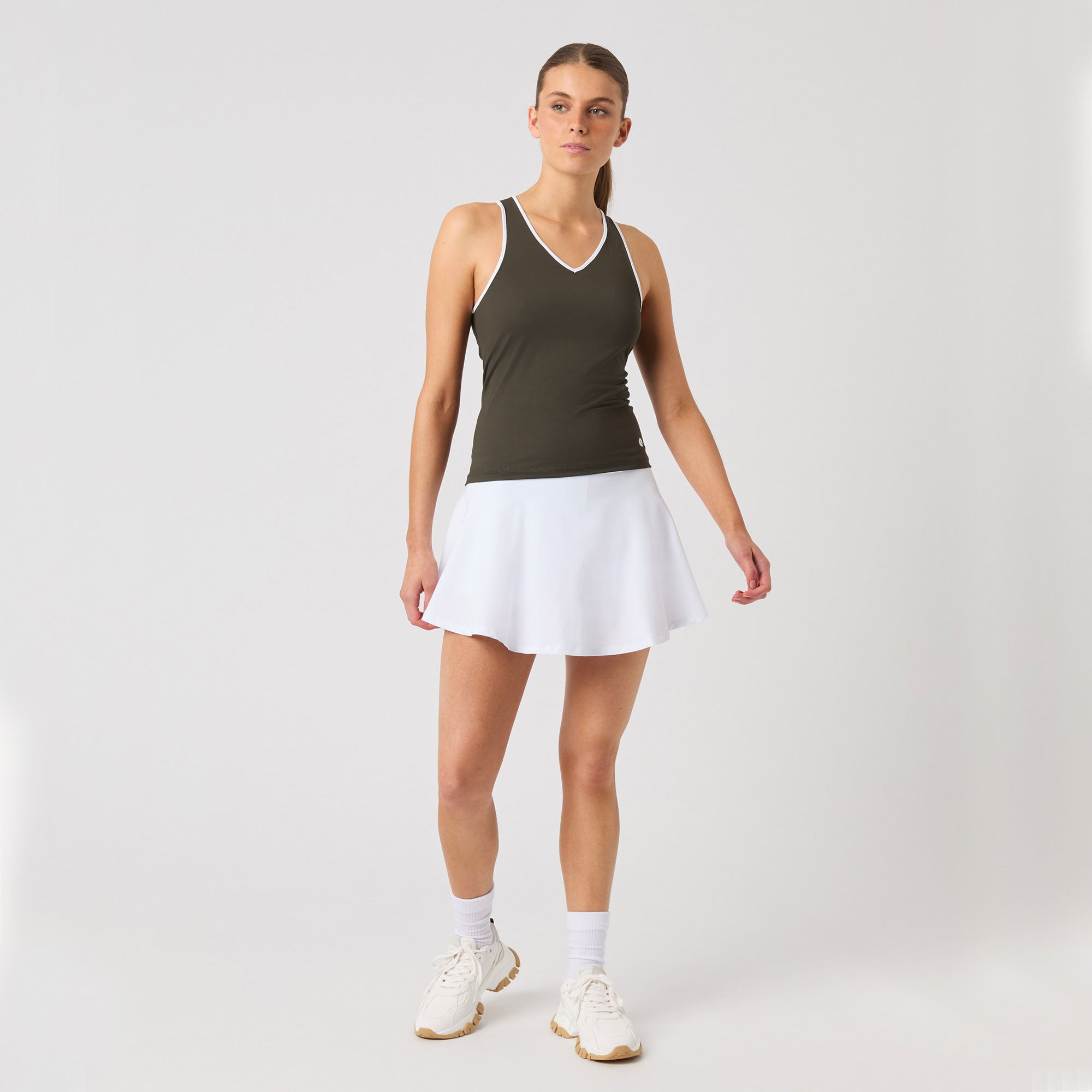 Björn Borg Ace Women's V Tennis Tank - Grey (3)