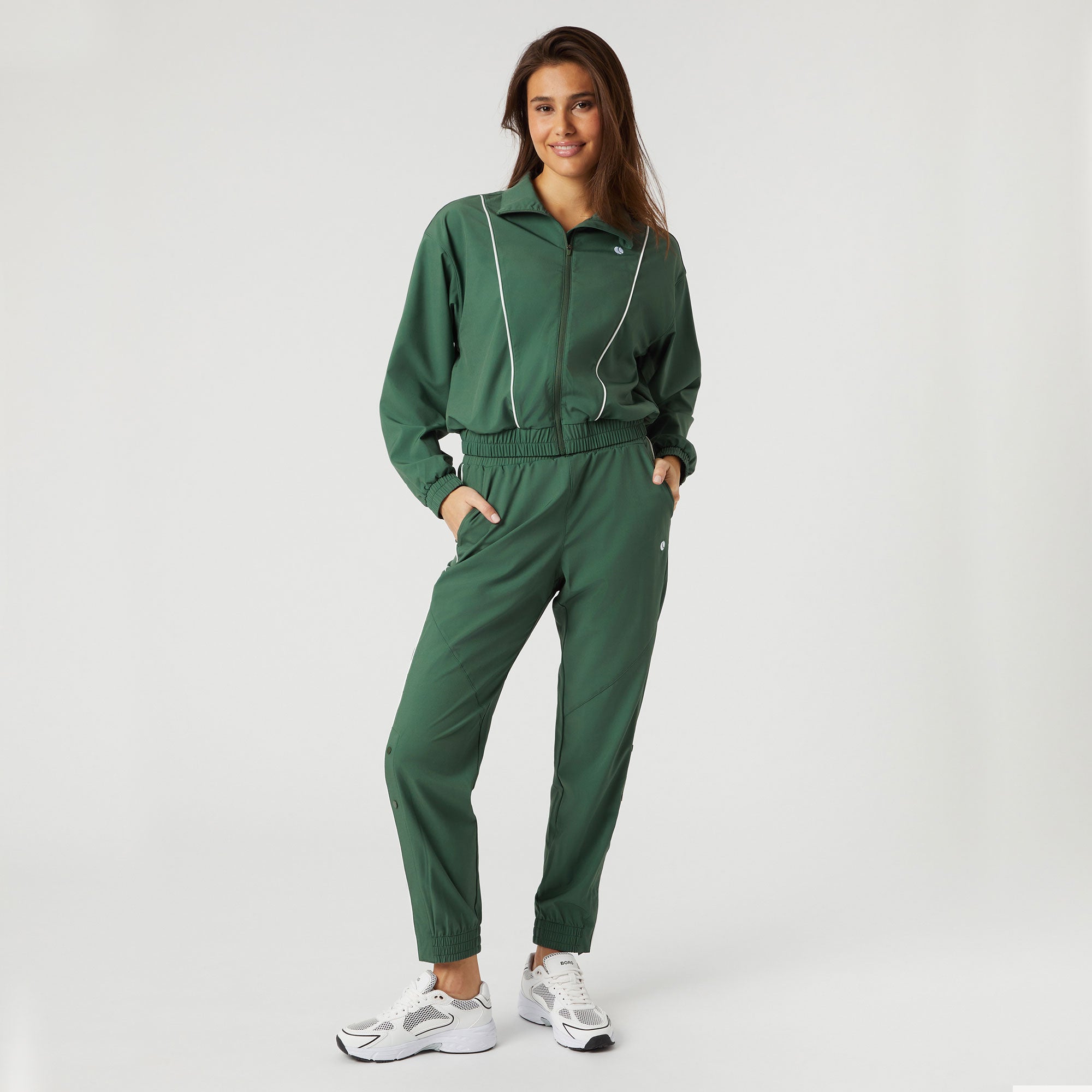 Björn Borg Ace Women's Woven Tennis Track Jacket - Green (3)