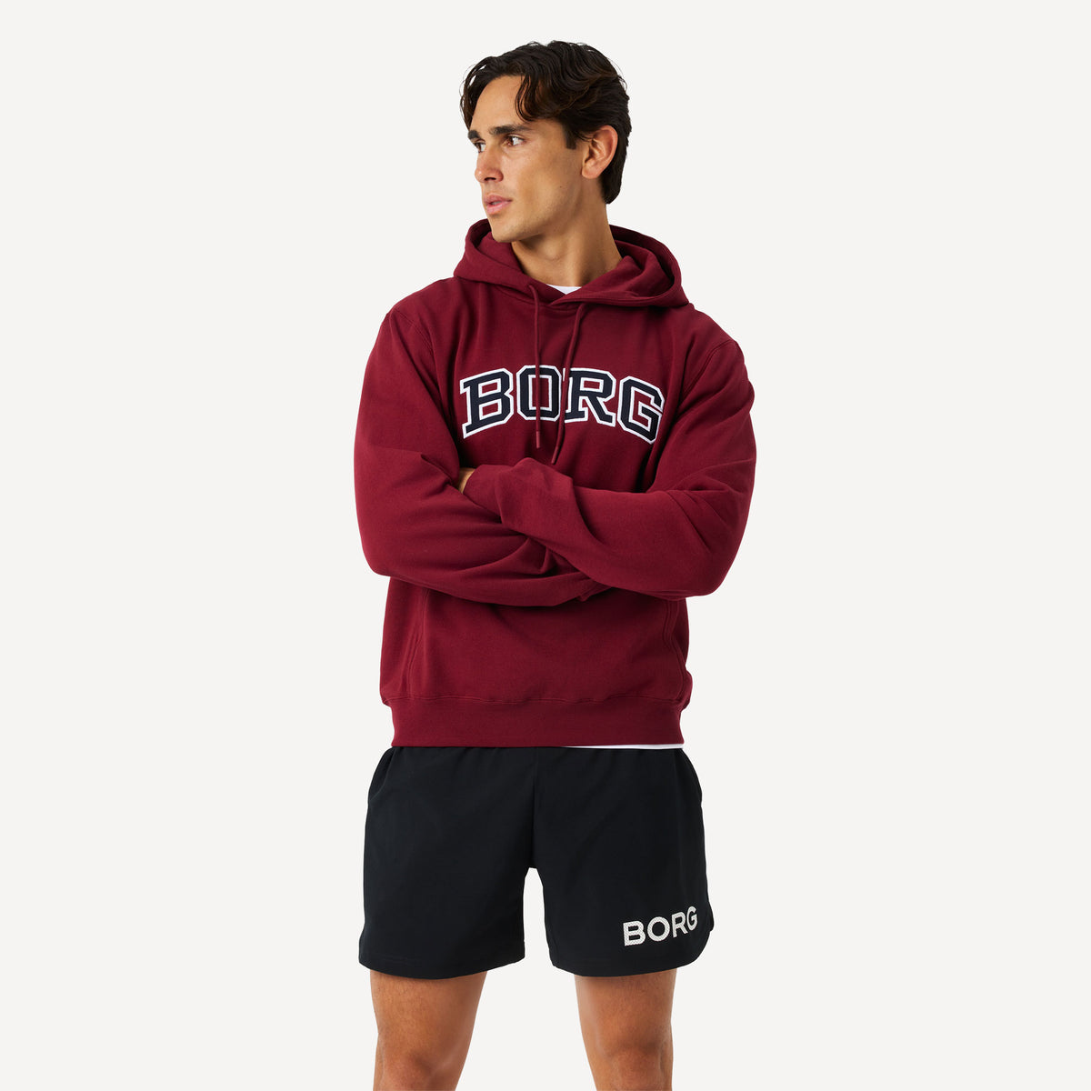 Björn Borg BORG Men's Classic Print Hoodie - Red (1)