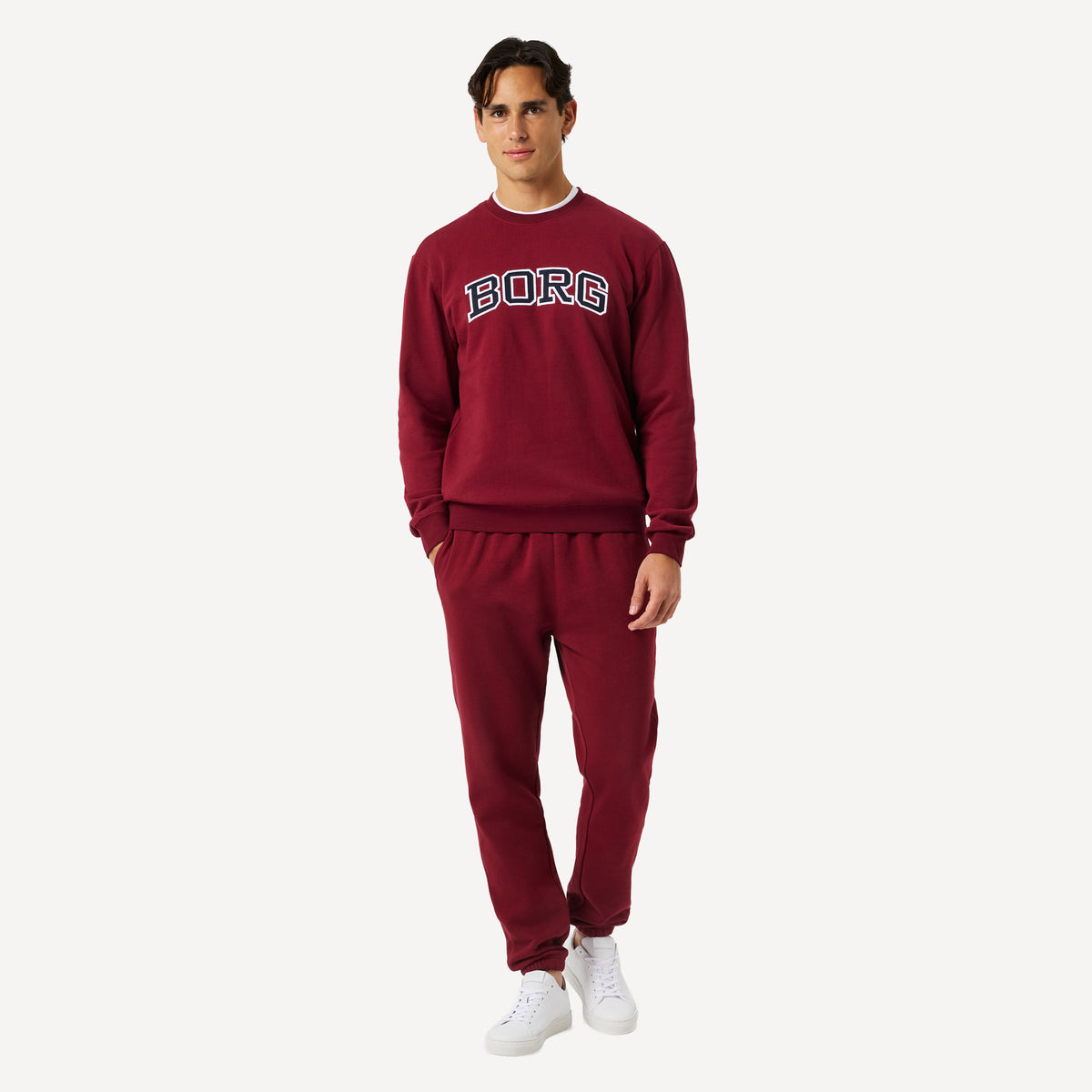Björn Borg BORG Men's Classic Print Sweater - Red (3)