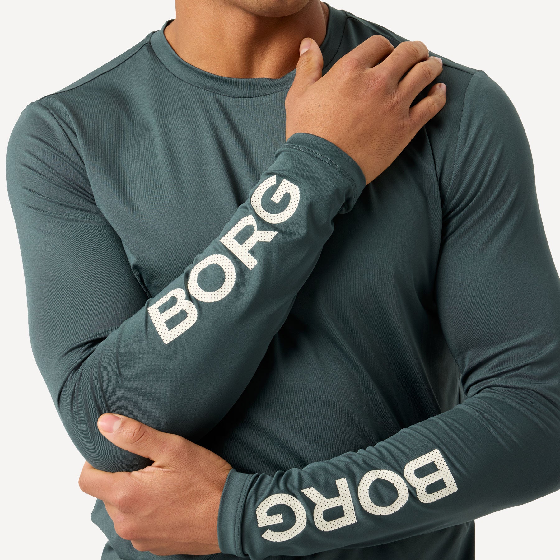 Björn Borg BORG Men's Long Sleeve Shirt - Green (4)