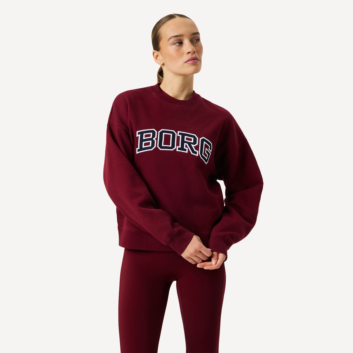 Björn Borg BORG Women's Boyfriend Sweater - Red (1)