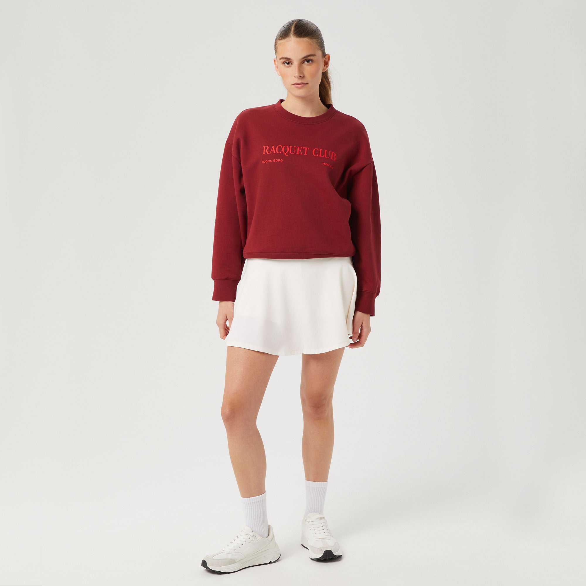 Björn Borg BORG Boyfriend Women's Crew Sweater - Red (3)