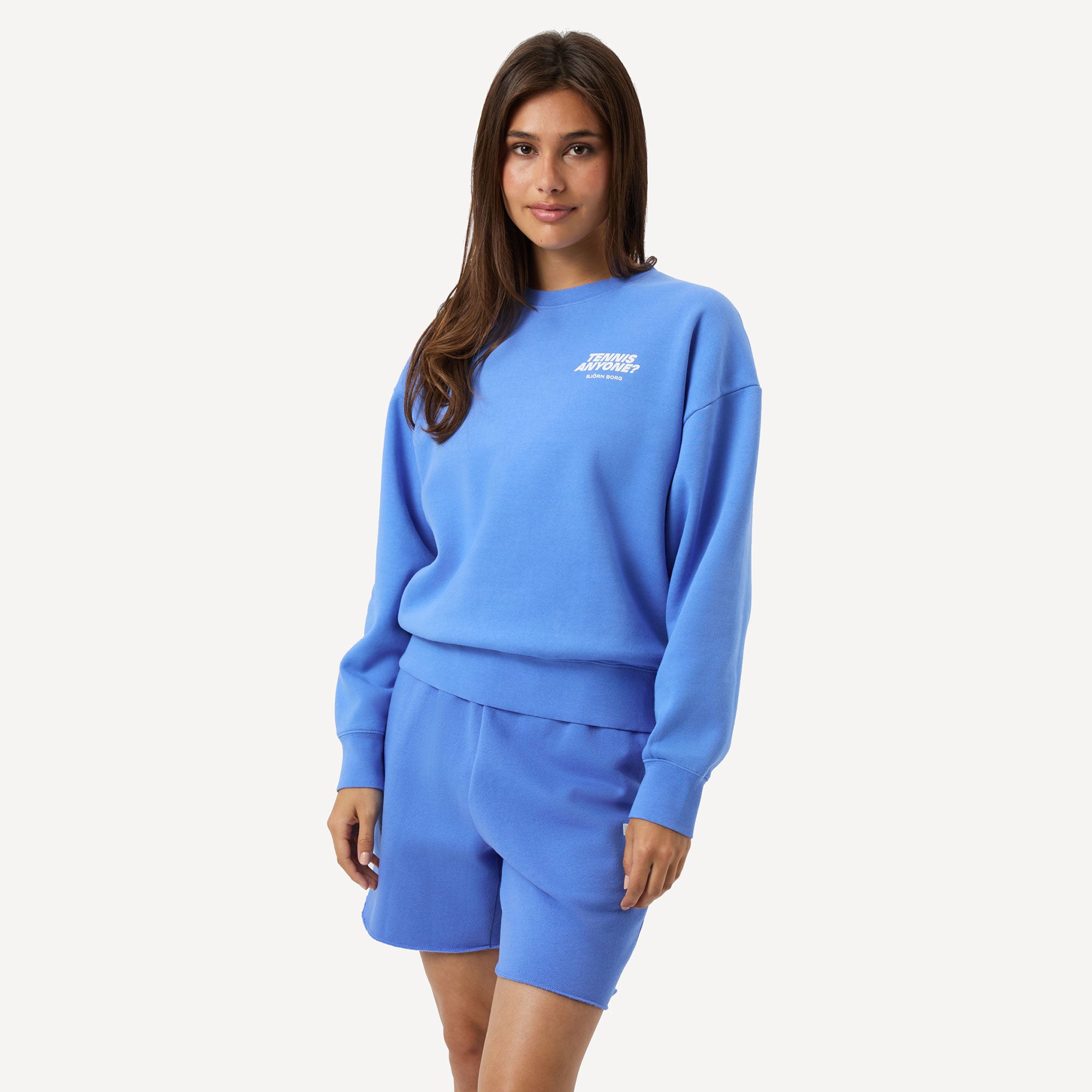 Björn Borg BORG Women's Boyfriend Tennis Sweater - Blue (1)